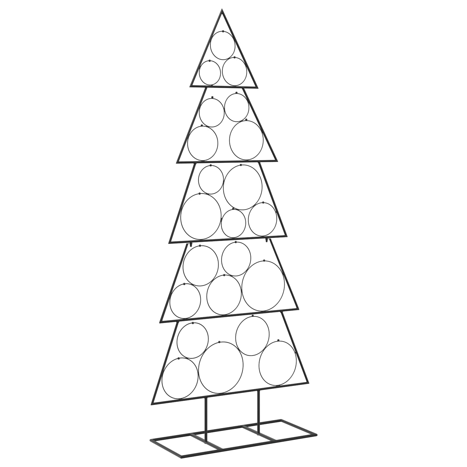 Albero di Natale in metallo con supporto KUOPIO 150 cm Acciaio