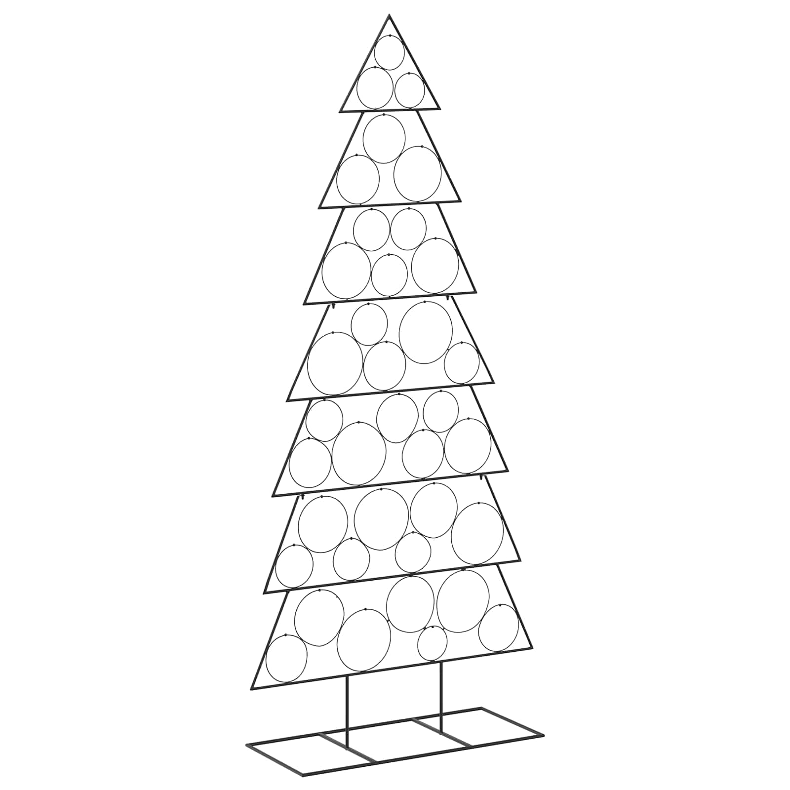 Albero di Natale in metallo con supporto KUOPIO 210 cm Acciaio