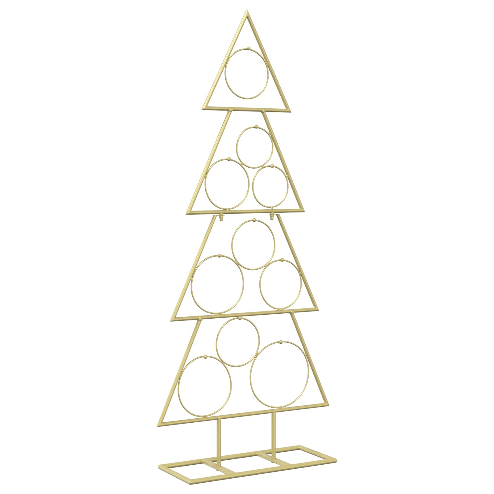 Albero di Natale in metallo con supporto KUOPIO 90 cm Acciaio