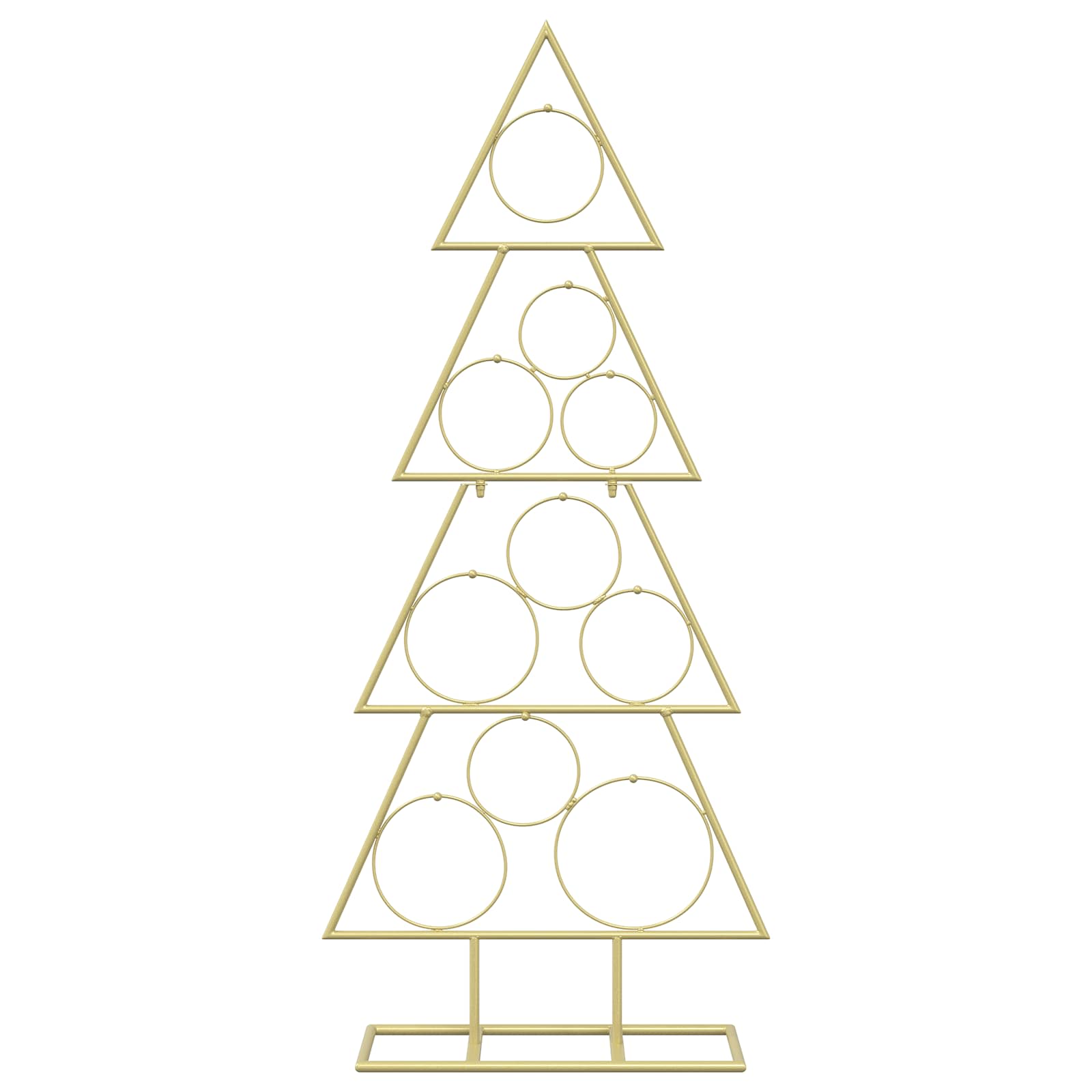 Albero di Natale in metallo con supporto KUOPIO 90 cm Acciaio