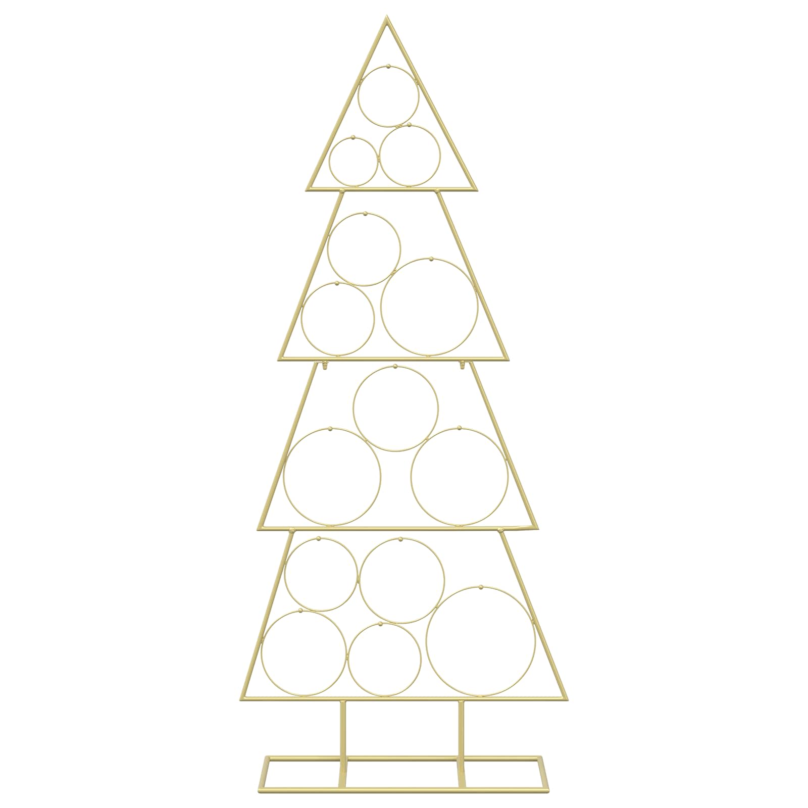 Albero di Natale in metallo con supporto KUOPIO 125 cm Acciaio