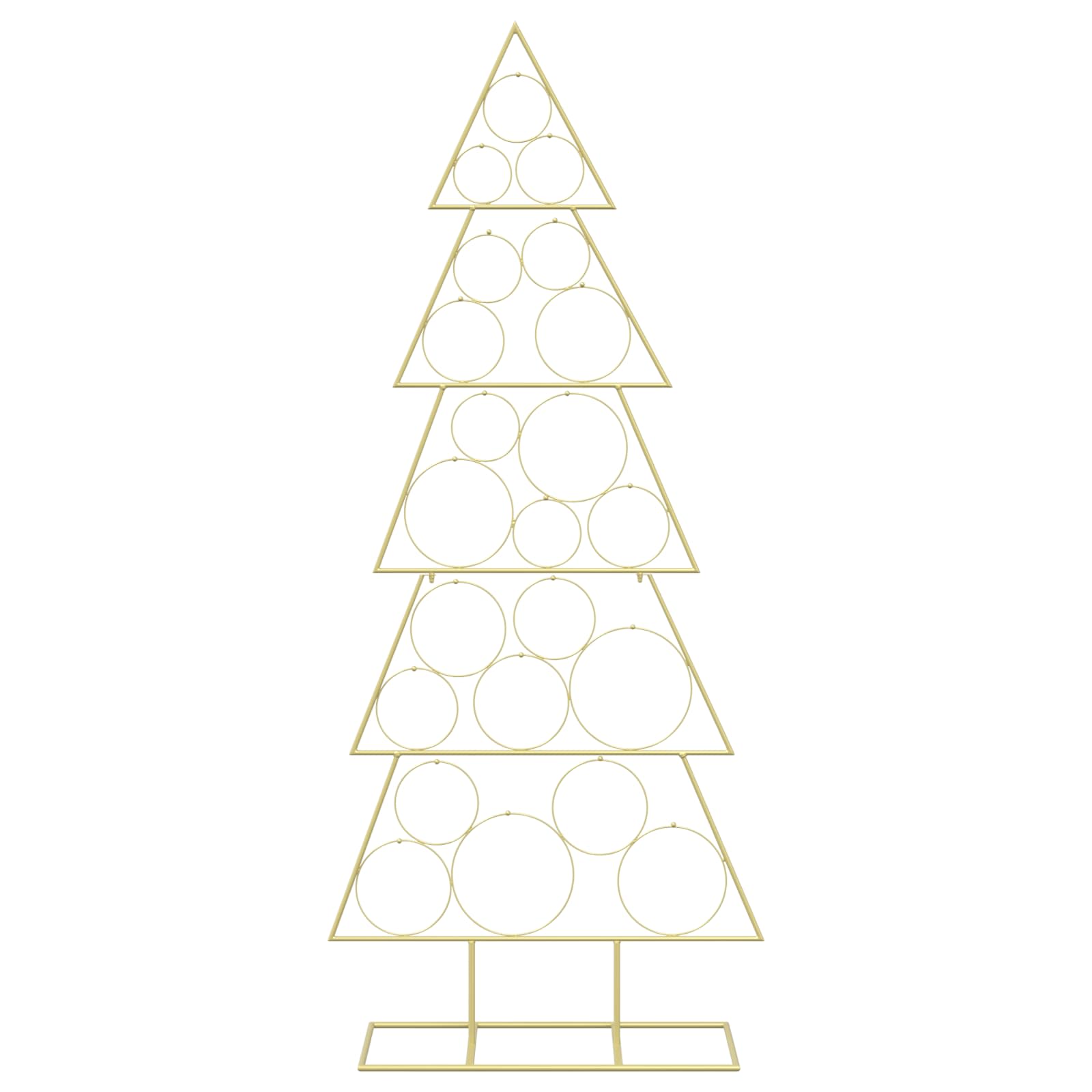 Albero di Natale in metallo con supporto KUOPIO 150 cm Acciaio