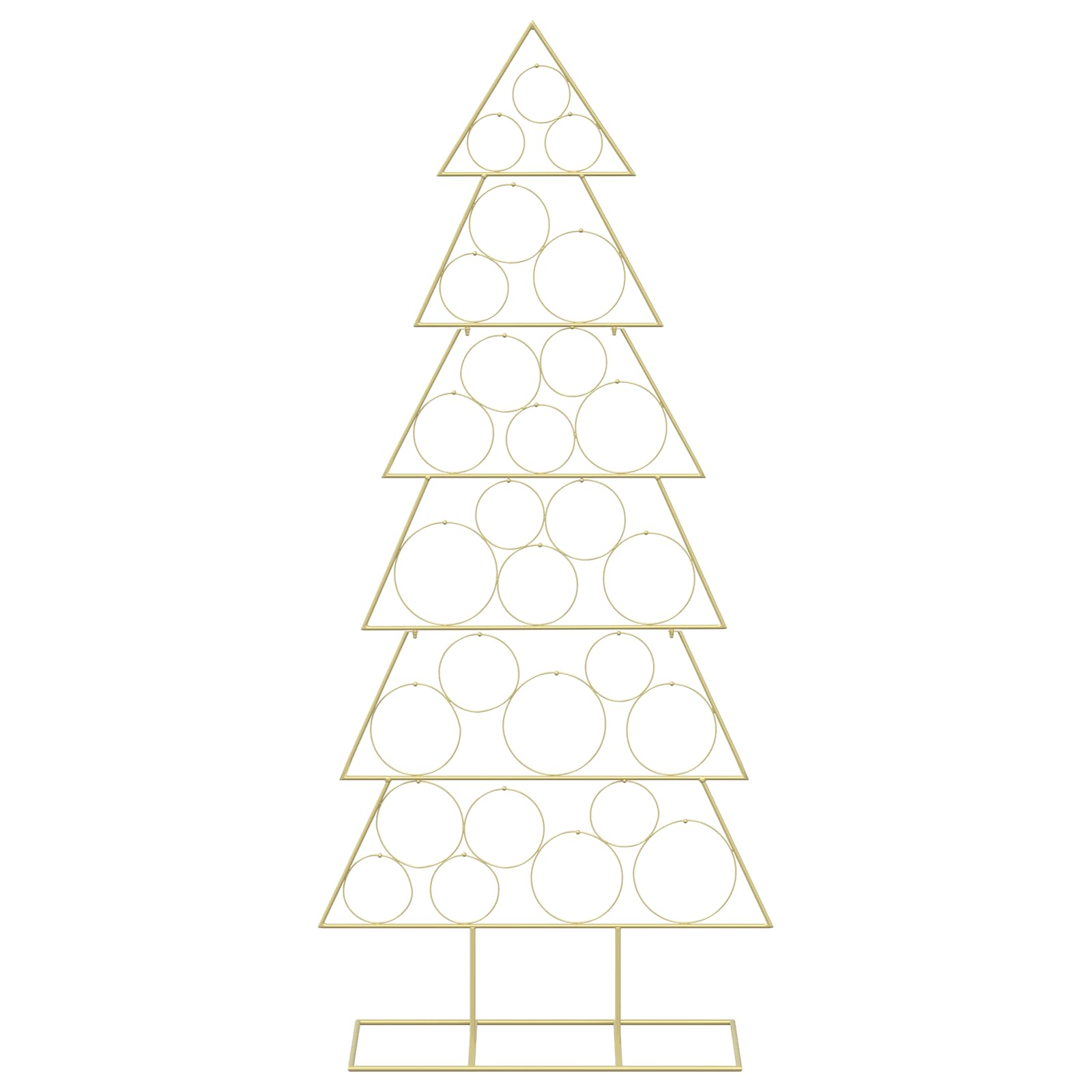 Albero di Natale in metallo con supporto KUOPIO 180 cm Acciaio