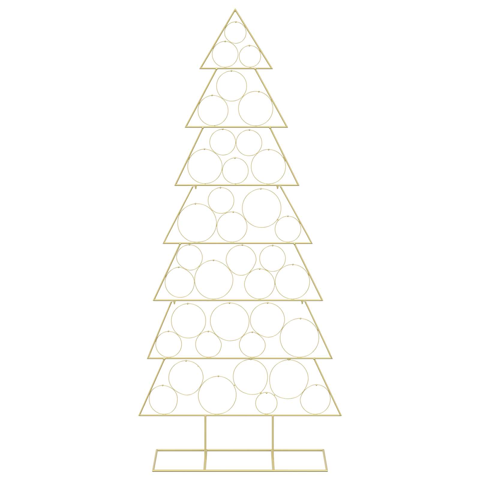 Albero di Natale in metallo con supporto KUOPIO 210 cm Acciaio