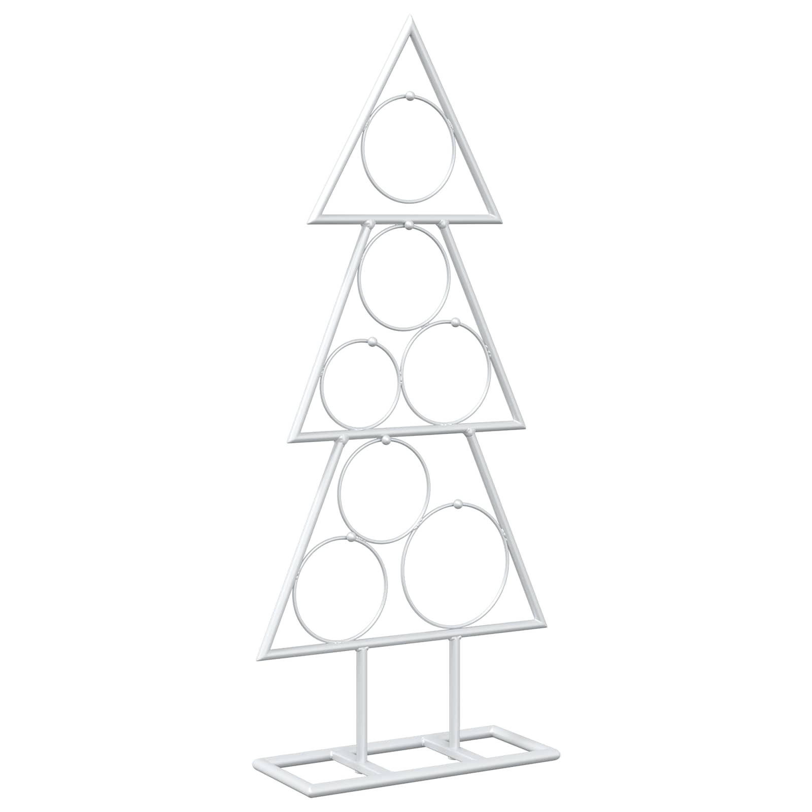 Albero di Natale in metallo con supporto KUOPIO 60 cm Acciaio