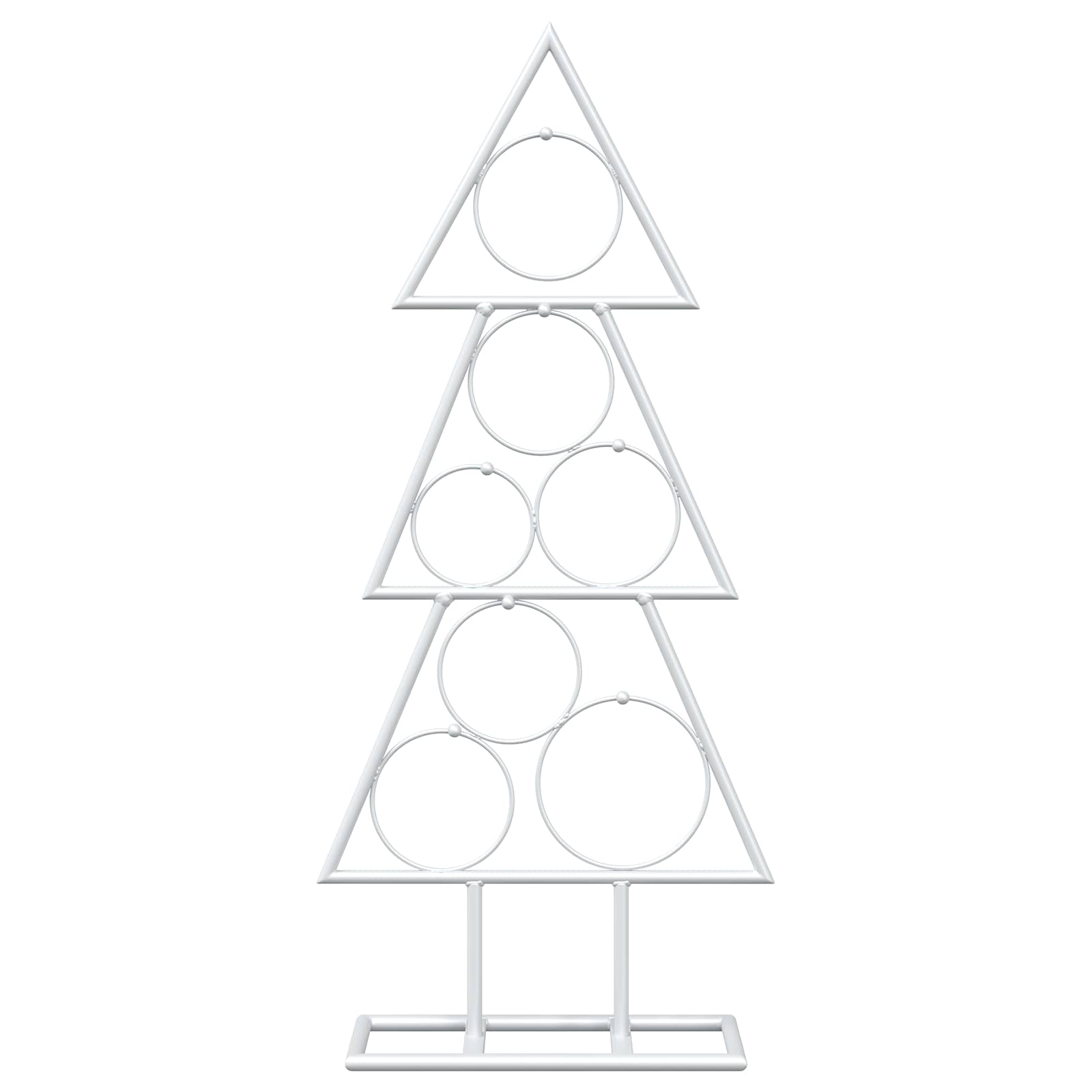 Albero di Natale in metallo con supporto KUOPIO 60 cm Acciaio