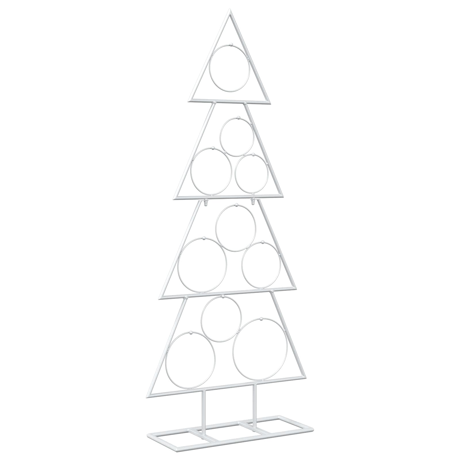Albero di Natale in metallo con supporto KUOPIO 90 cm Acciaio