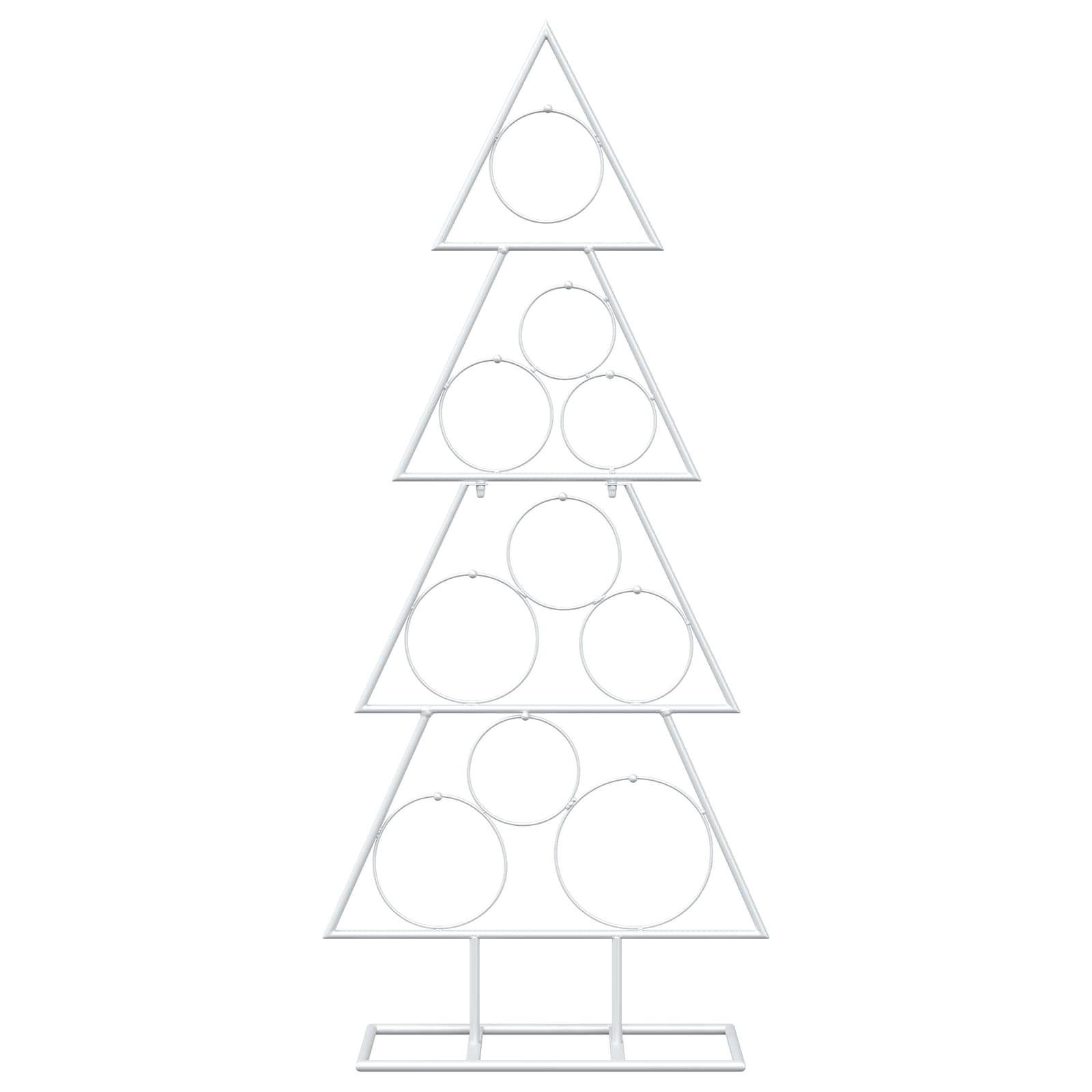 Albero di Natale in metallo con supporto KUOPIO 90 cm Acciaio