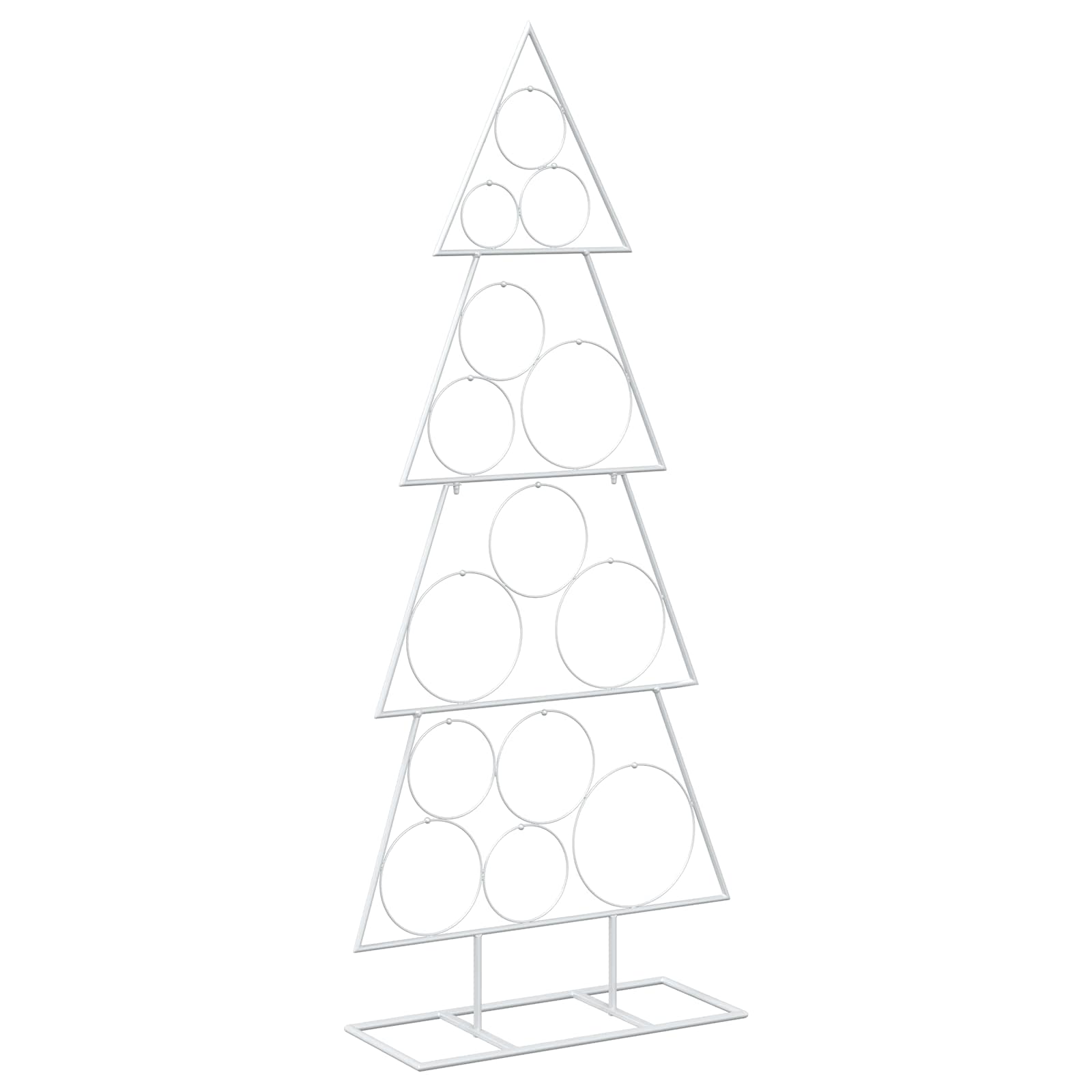 Albero di Natale in metallo con supporto KUOPIO 125 cm Acciaio