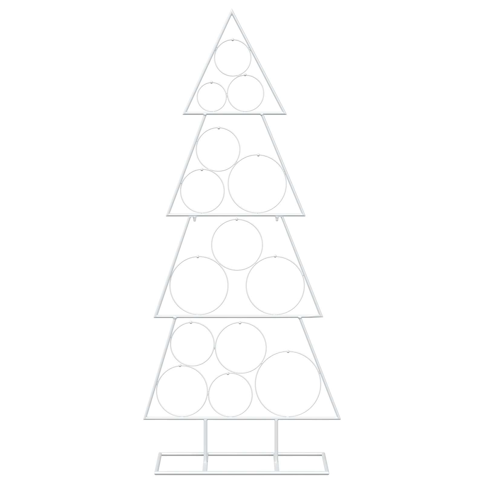 Albero di Natale in metallo con supporto KUOPIO 125 cm Acciaio