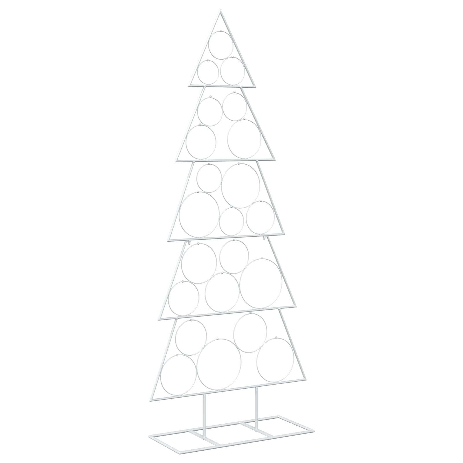Albero di Natale in metallo con supporto KUOPIO 150 cm Acciaio