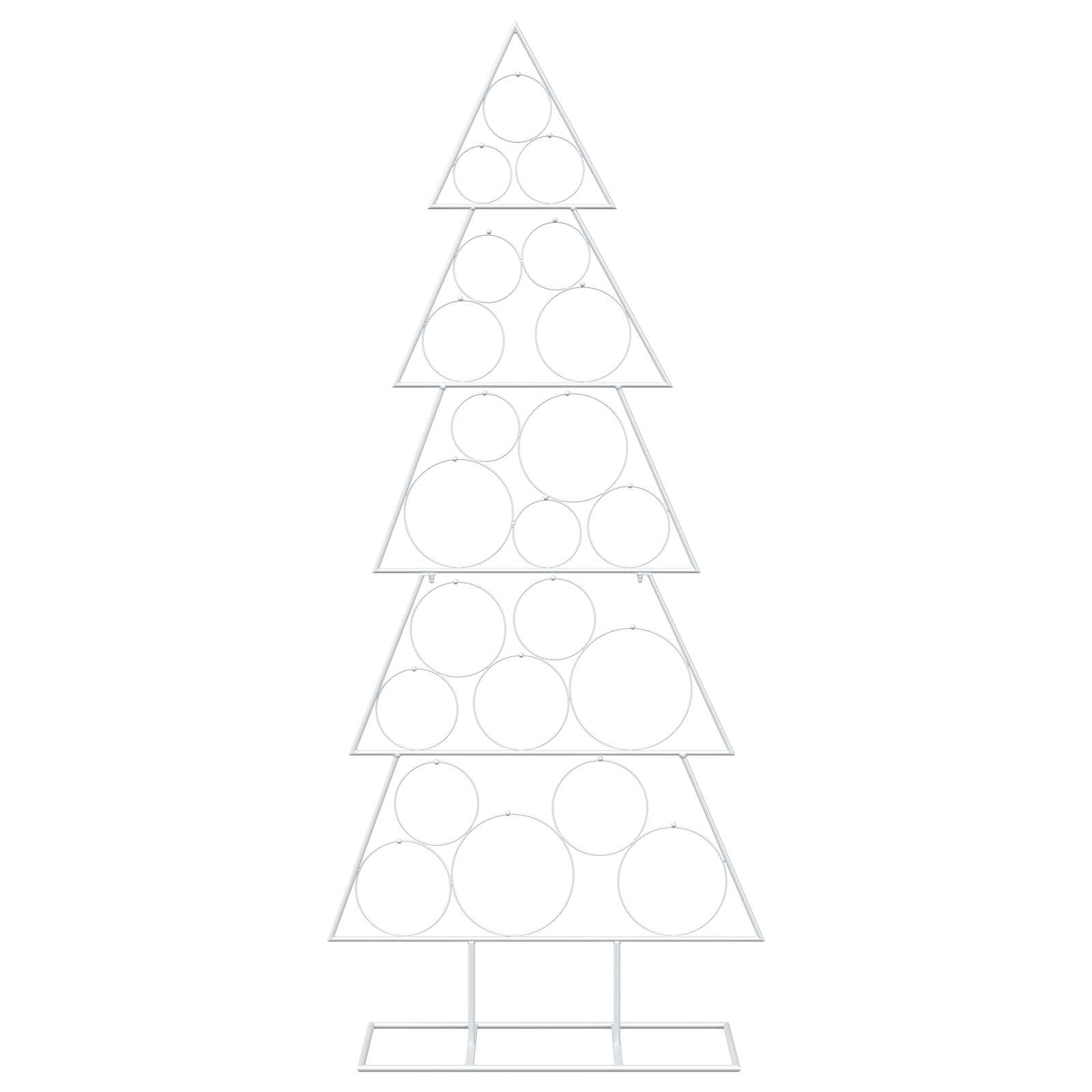 Albero di Natale in metallo con supporto KUOPIO 150 cm Acciaio
