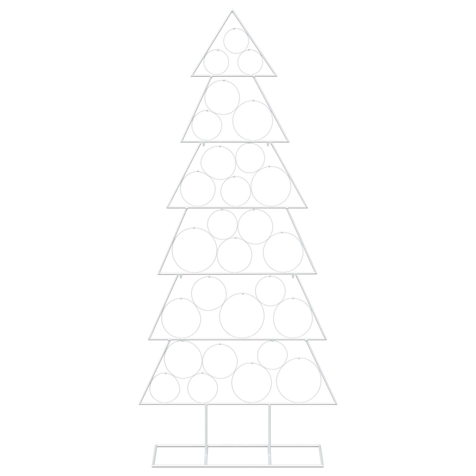 Albero di Natale in metallo con supporto KUOPIO 180 cm Acciaio