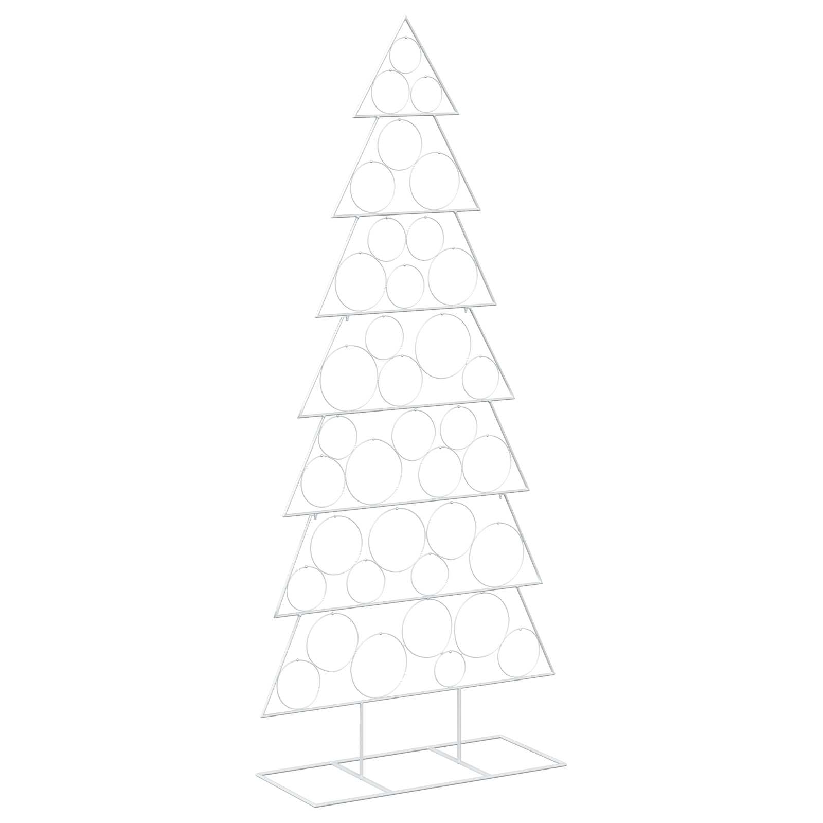 Albero di Natale in metallo con supporto KUOPIO 210 cm Acciaio