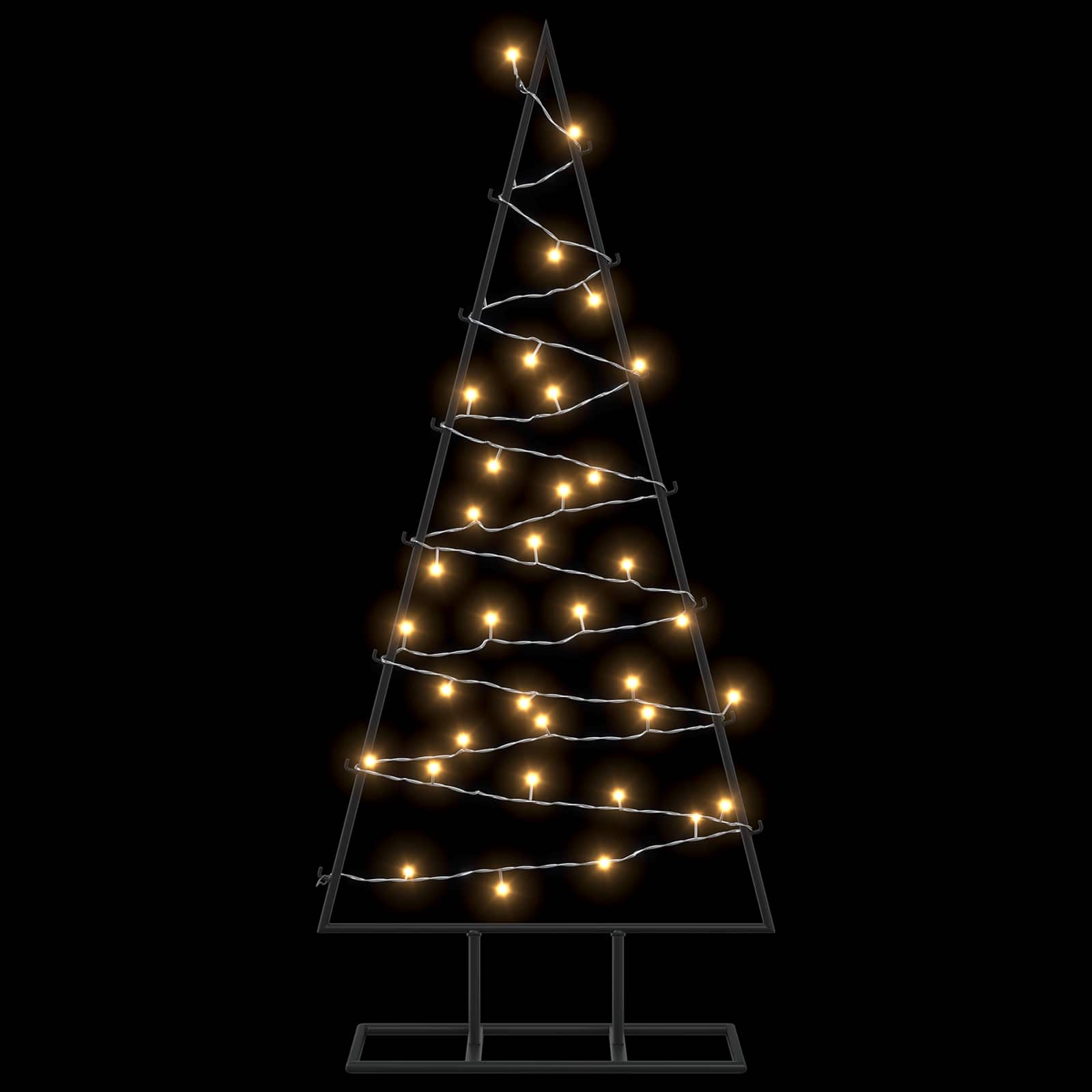 Albero di Natale in metallo con LED KUOPIO 90 cm Bianco caldo
