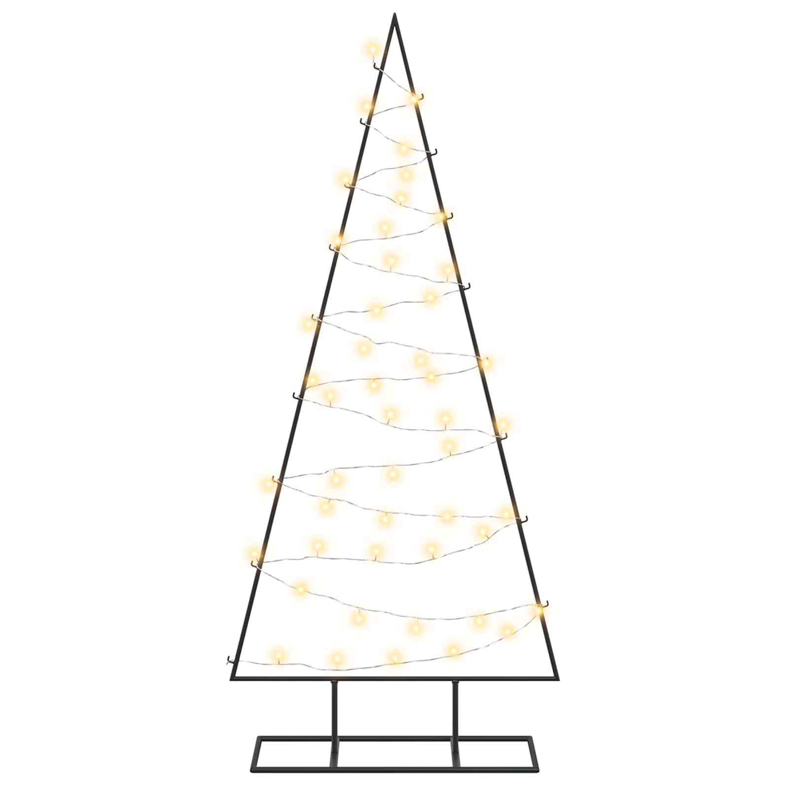 Albero di Natale in metallo con LED KUOPIO 125 cm Bianco caldo