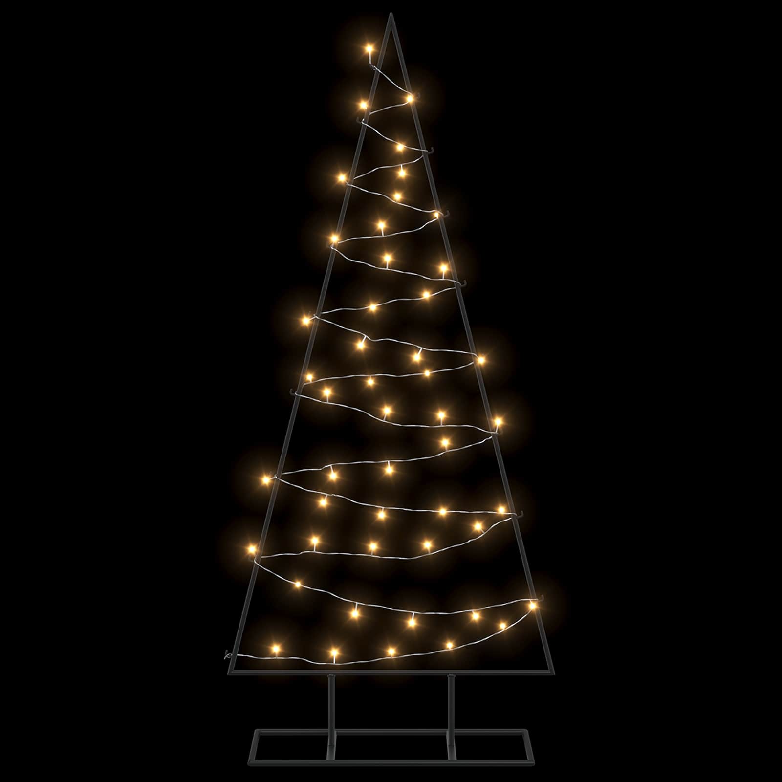 Albero di Natale in metallo con LED KUOPIO 125 cm Bianco caldo