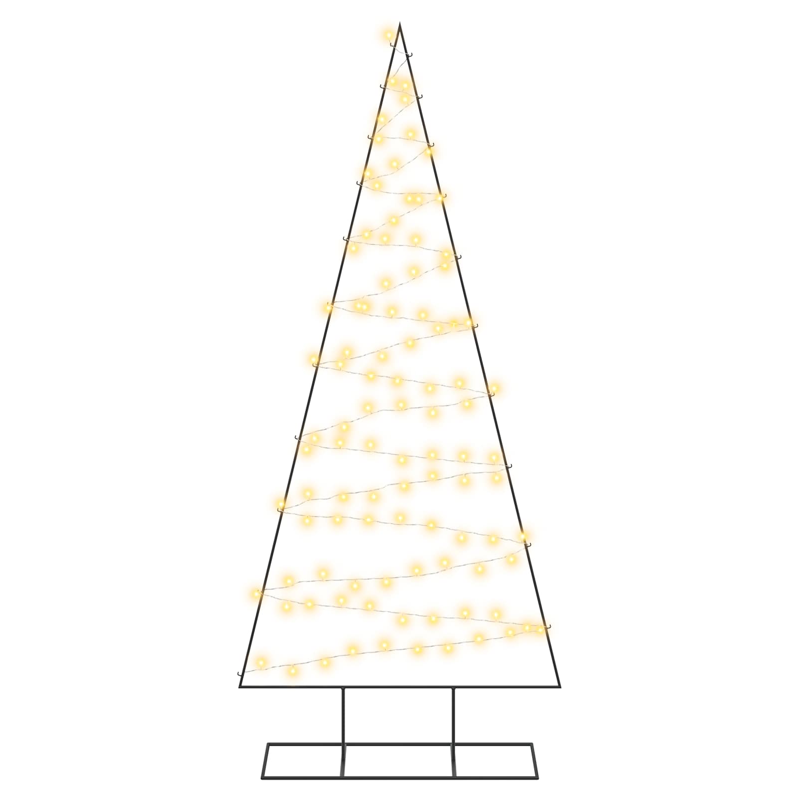 Albero di Natale in metallo con LED KUOPIO 210 cm Bianco caldo