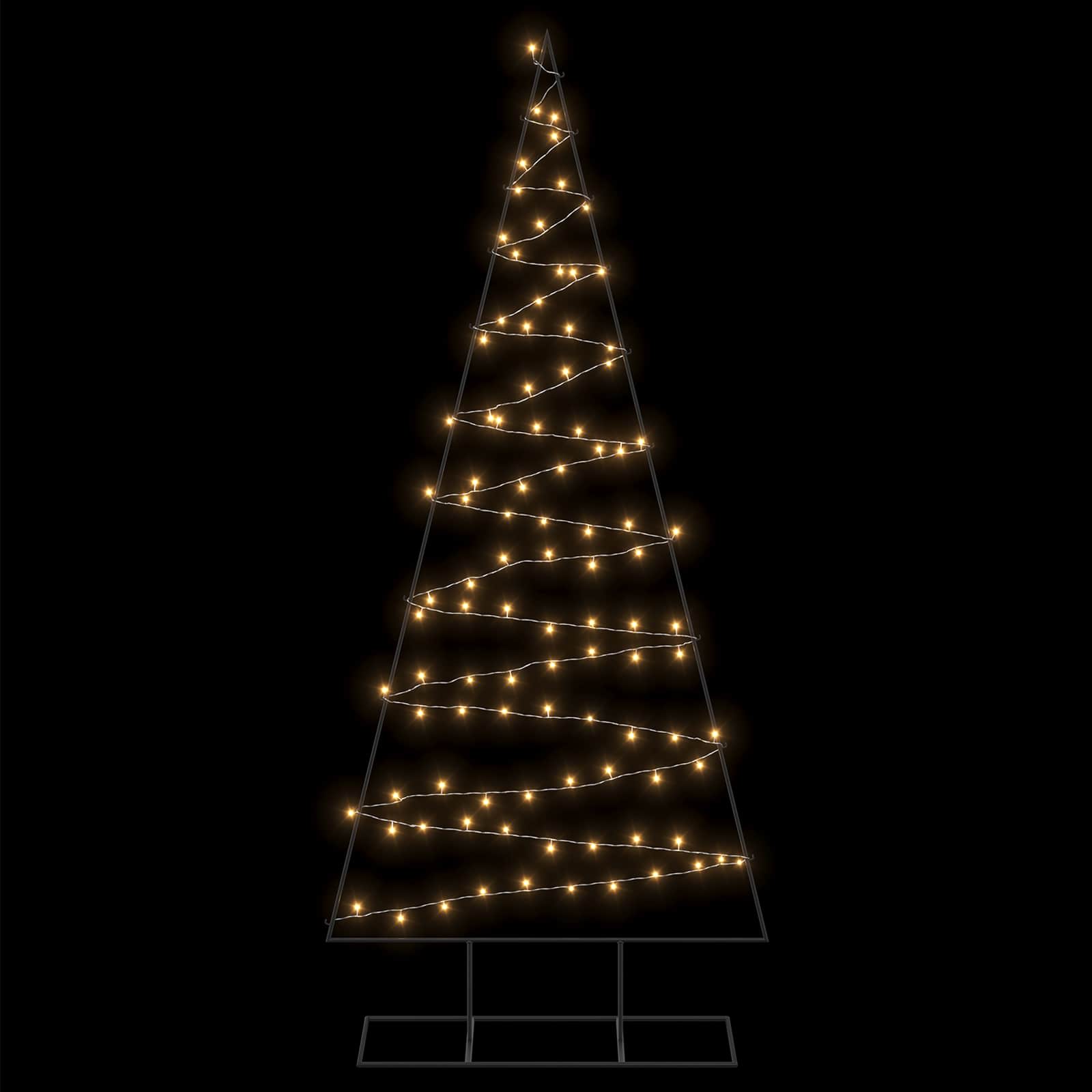 Albero di Natale in metallo con LED KUOPIO 210 cm Bianco caldo
