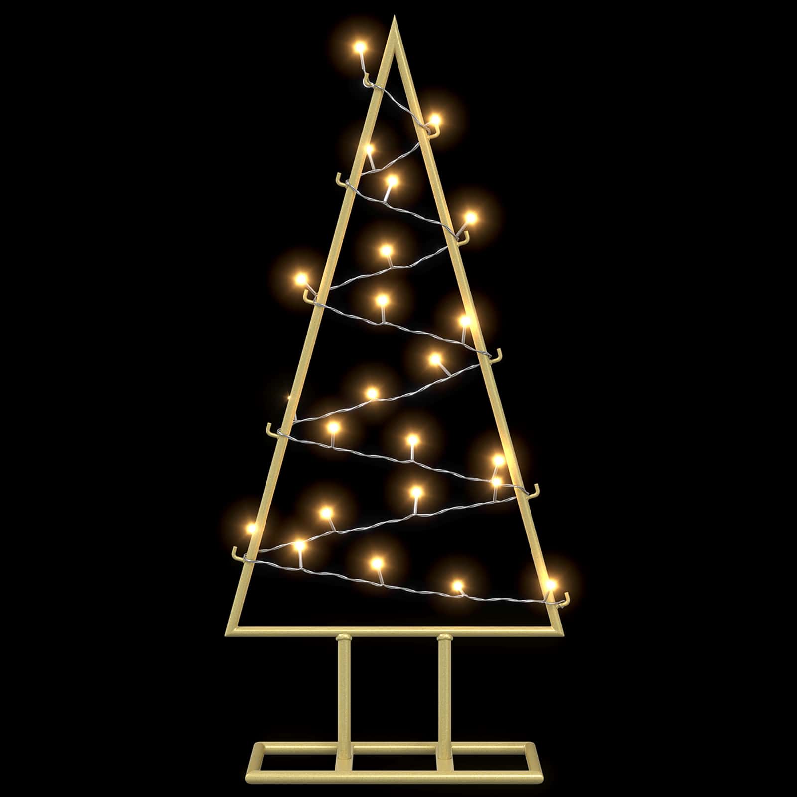 Albero di Natale in metallo con LED KUOPIO 60 cm Bianco caldo