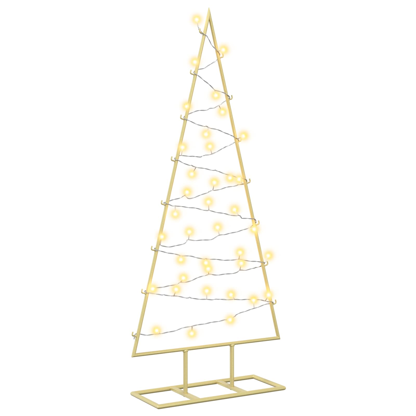 Albero di Natale in metallo con LED KUOPIO 90 cm Bianco caldo