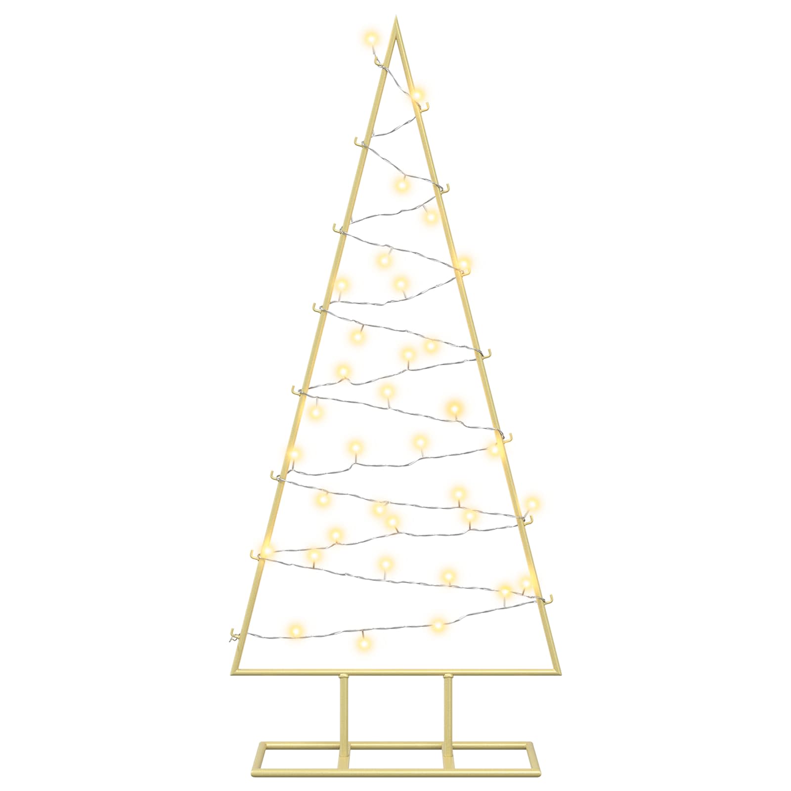 Albero di Natale in metallo con LED KUOPIO 90 cm Bianco caldo