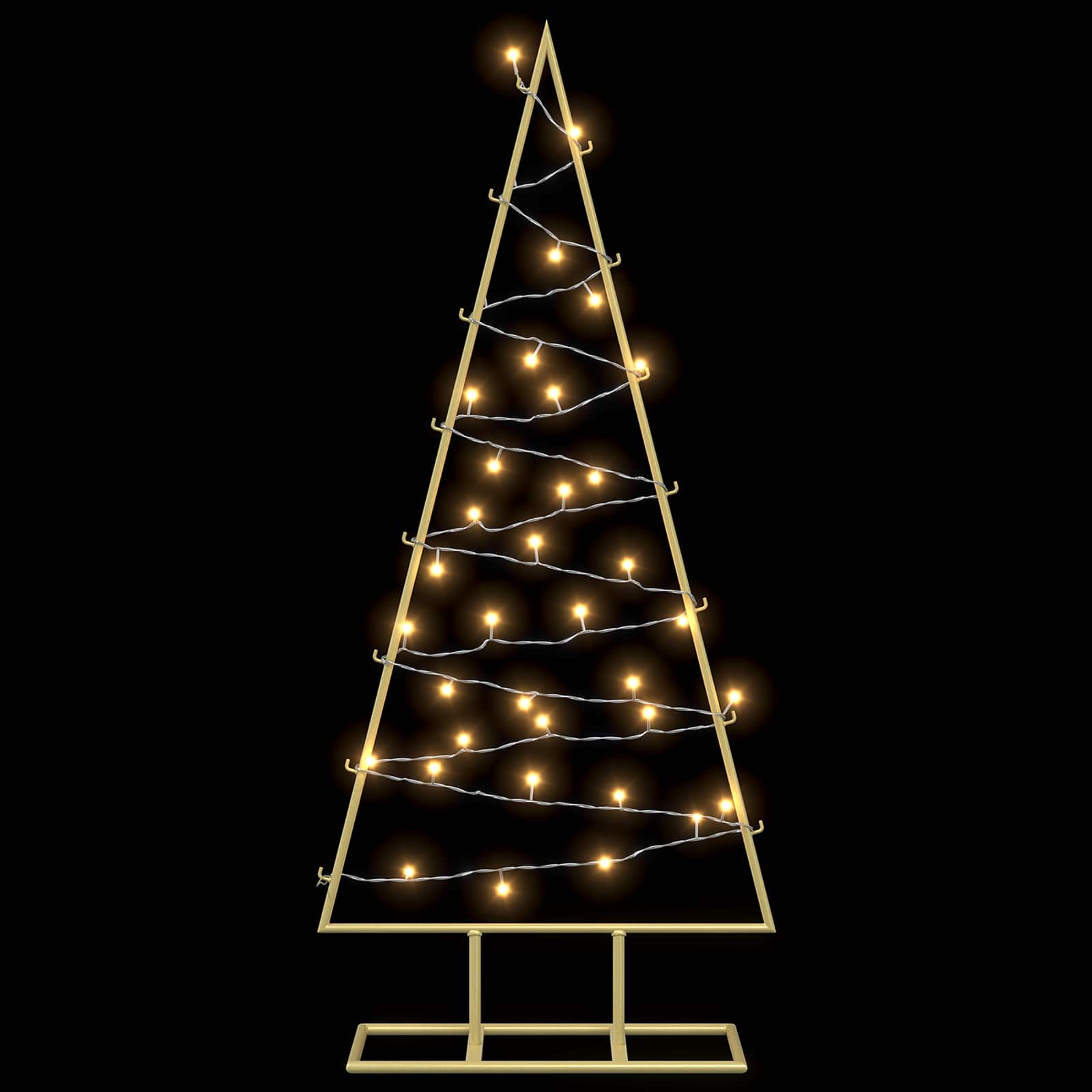 Albero di Natale in metallo con LED KUOPIO 90 cm Bianco caldo
