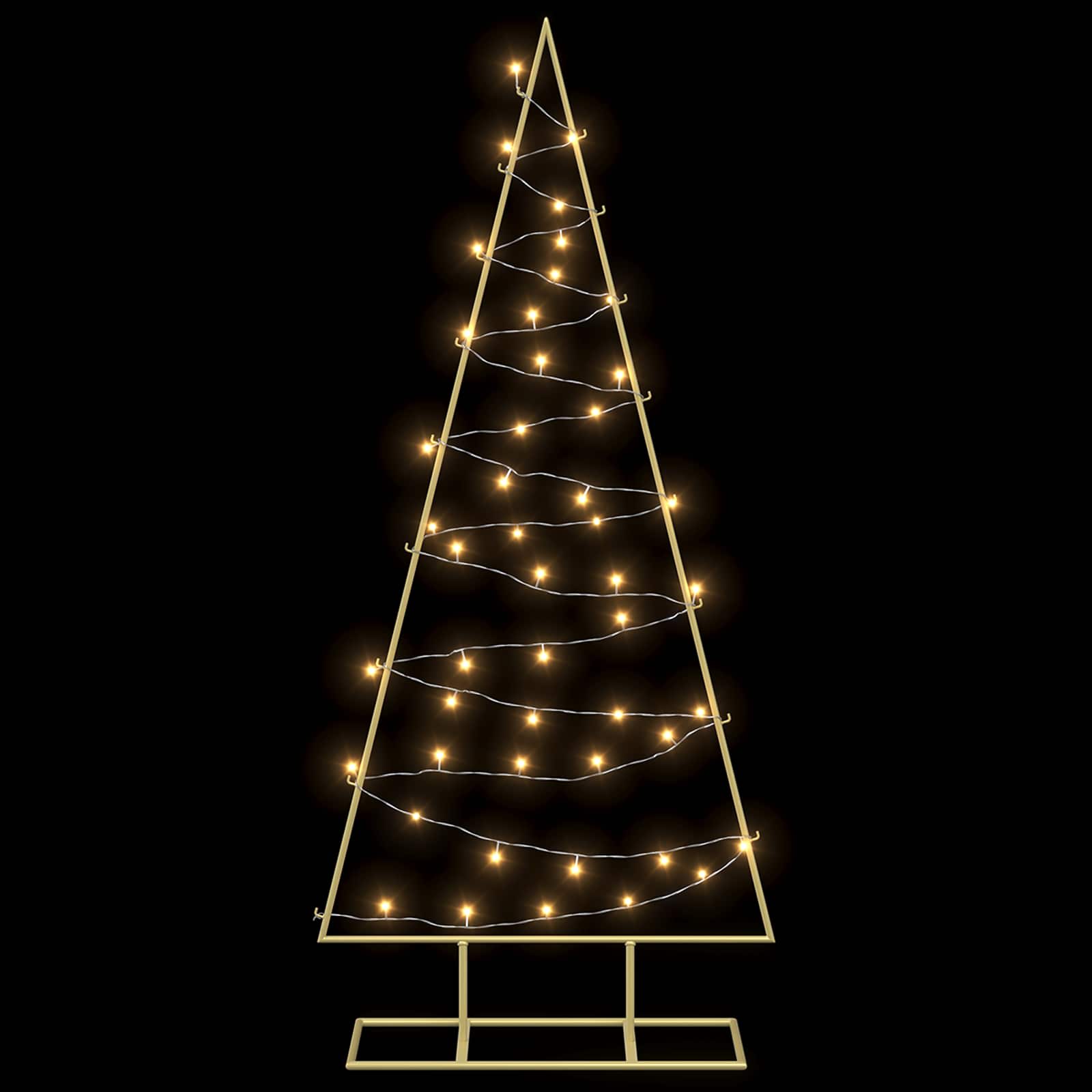 Albero di Natale in metallo con LED KUOPIO 125 cm Bianco caldo