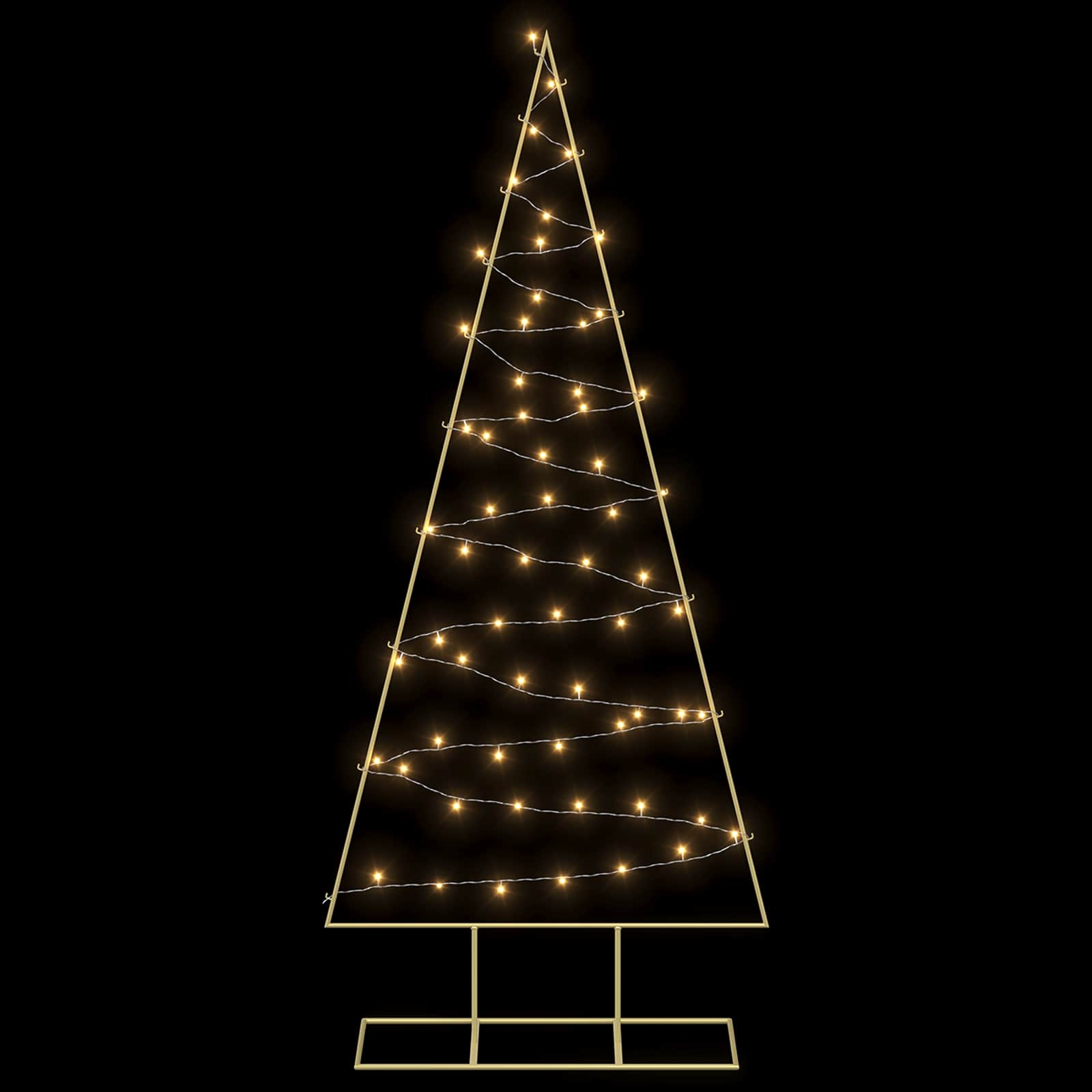 Albero di Natale in metallo con LED KUOPIO 180 cm Bianco caldo