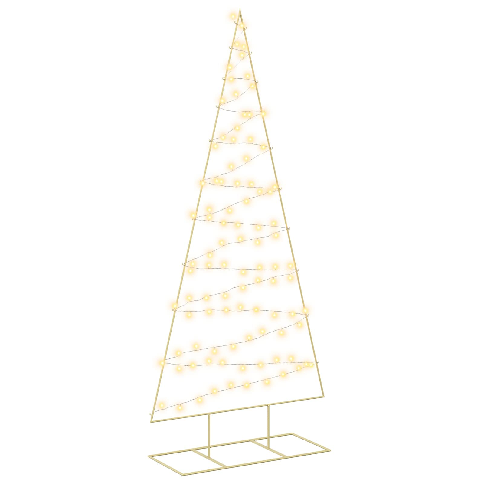 Albero di Natale in metallo con LED KUOPIO 210 cm Bianco caldo