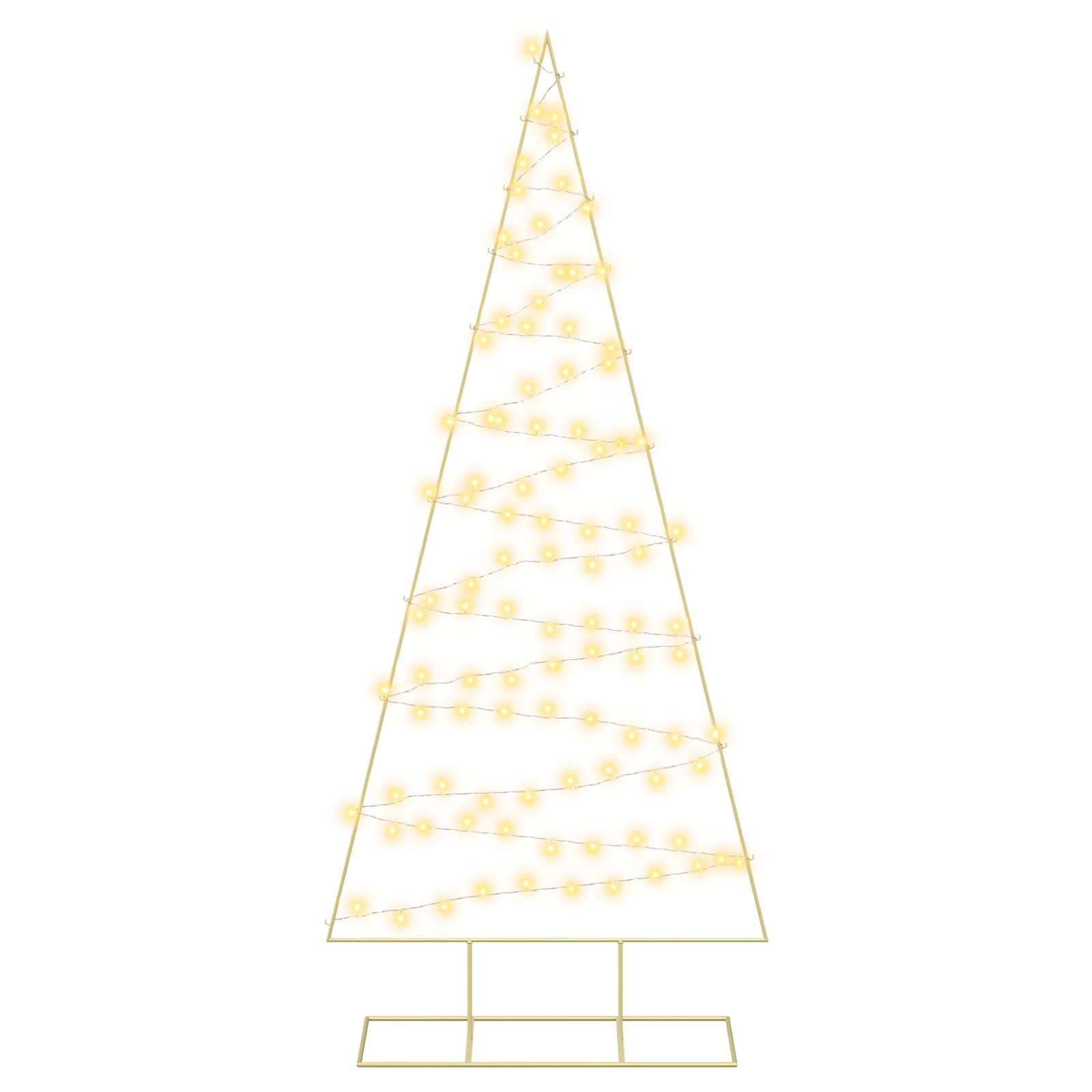 Albero di Natale in metallo con LED KUOPIO 210 cm Bianco caldo