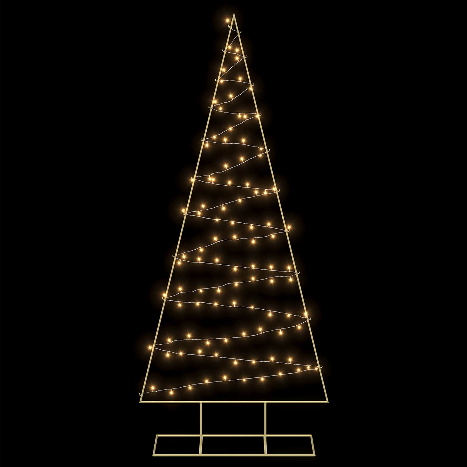 Albero di Natale in metallo con LED KUOPIO 210 cm Bianco caldo