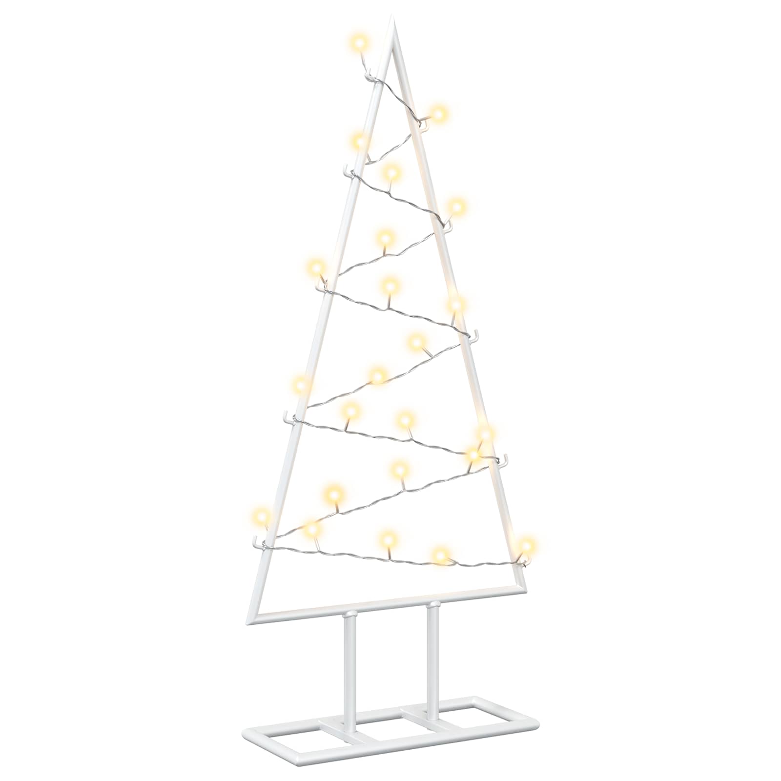 Albero di Natale in metallo con LED KUOPIO 60 cm Bianco caldo