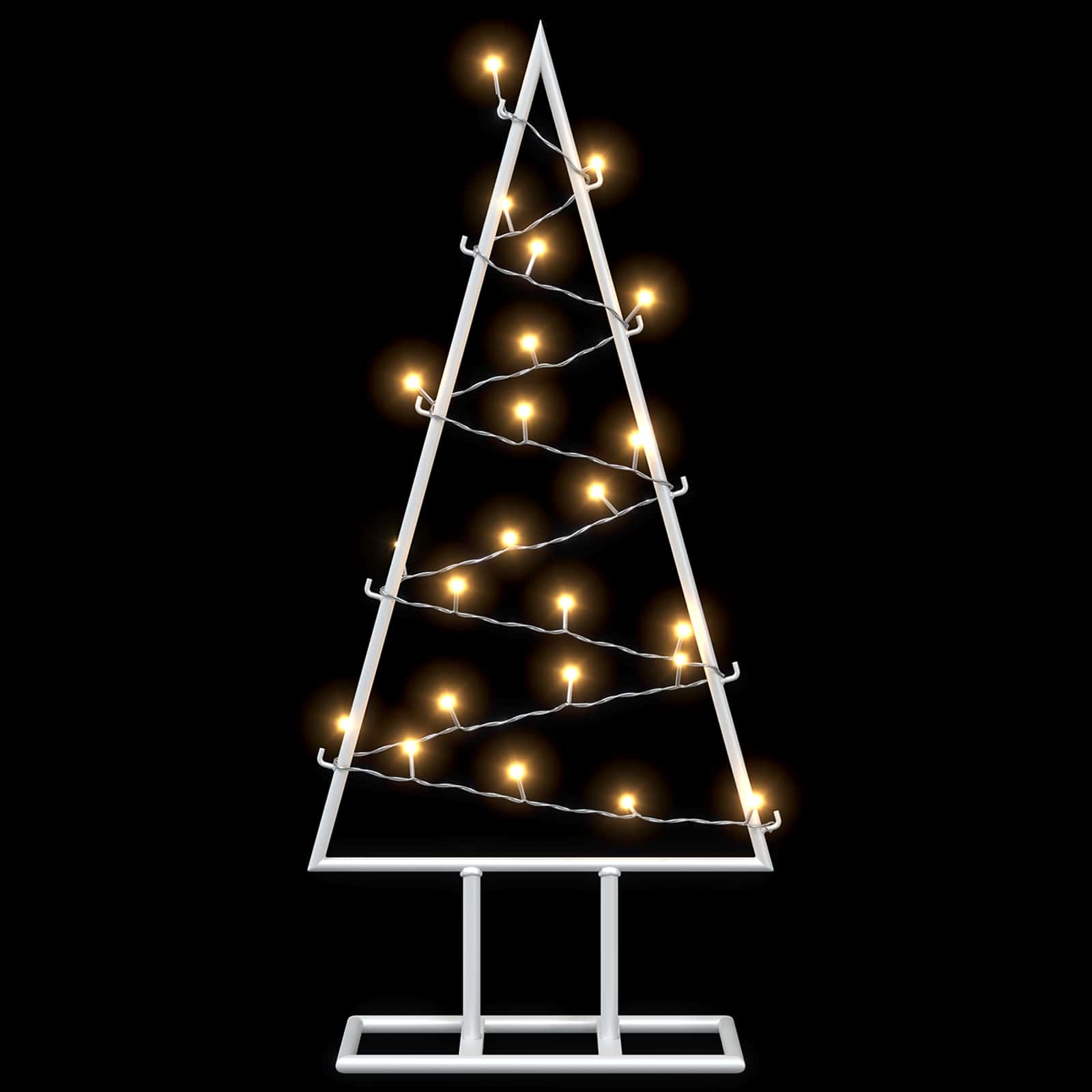 Albero di Natale in metallo con LED KUOPIO 60 cm Bianco caldo