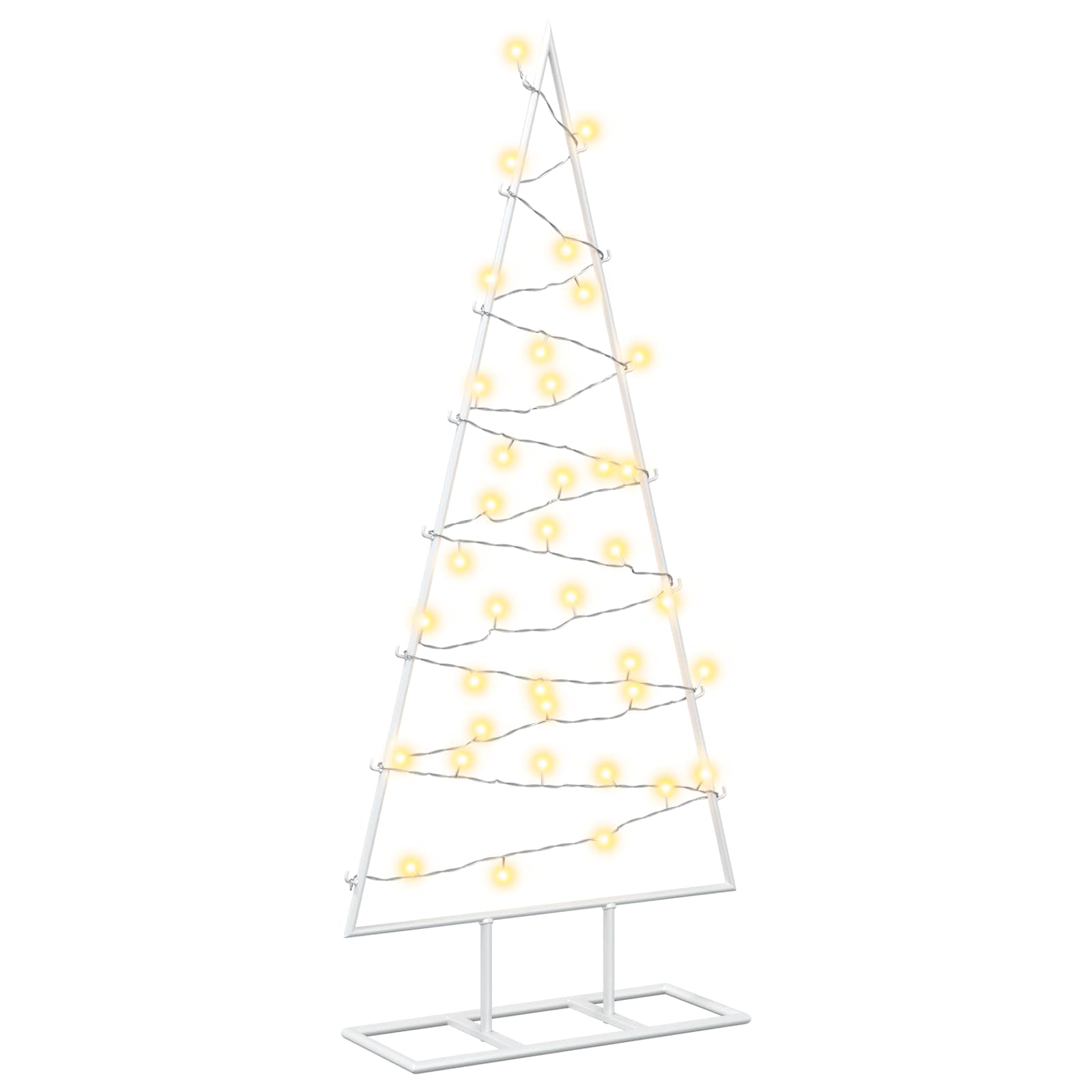Albero di Natale in metallo con LED KUOPIO 90 cm Bianco caldo