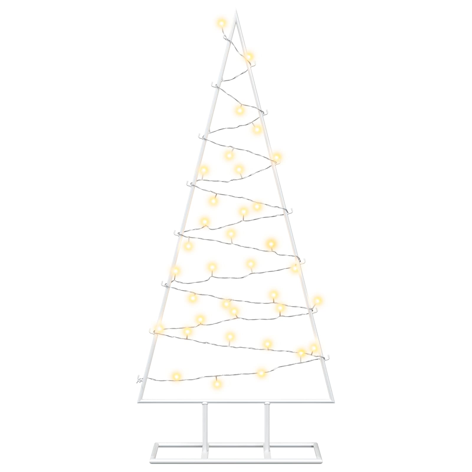 Albero di Natale in metallo con LED KUOPIO 90 cm Bianco caldo