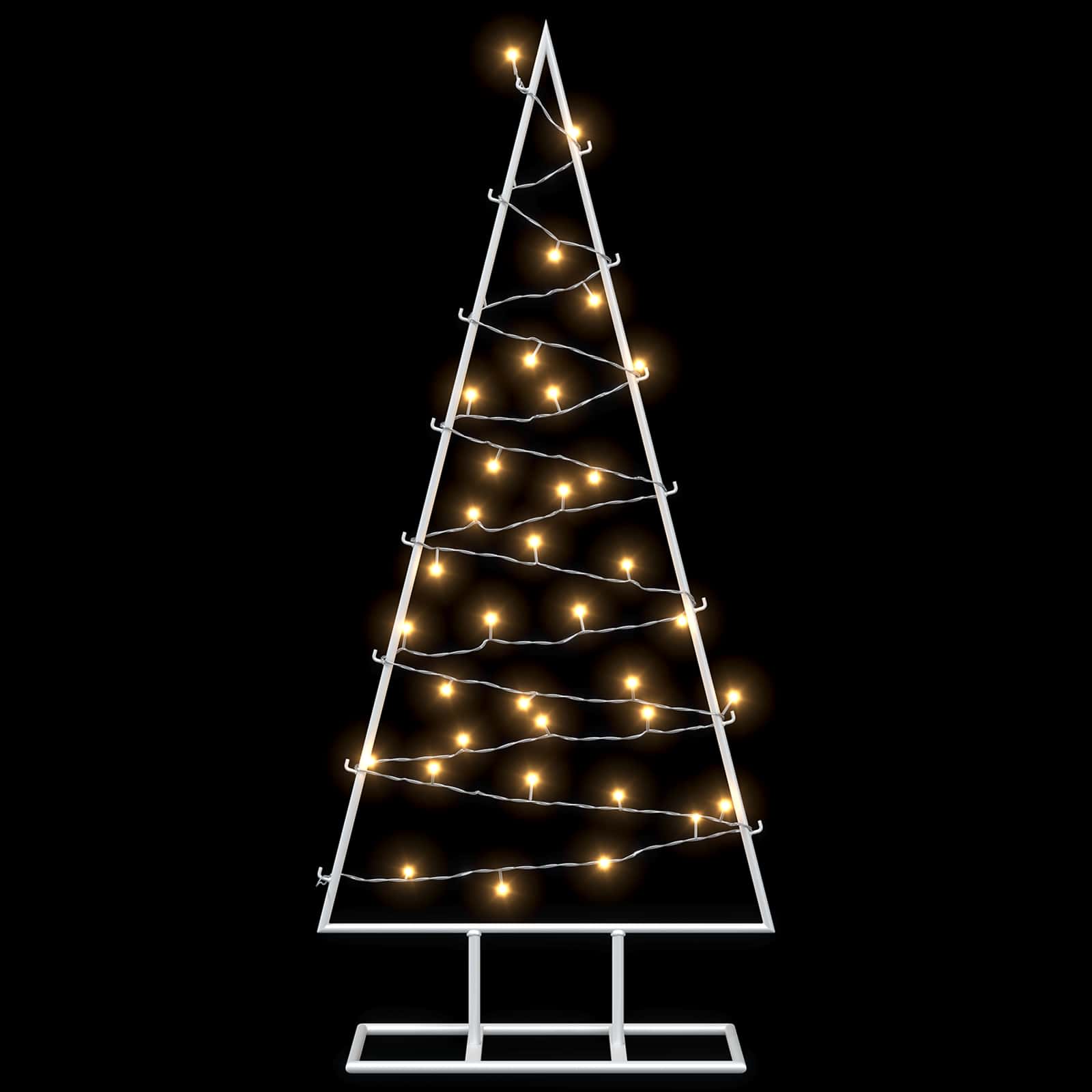 Albero di Natale in metallo con LED KUOPIO 90 cm Bianco caldo