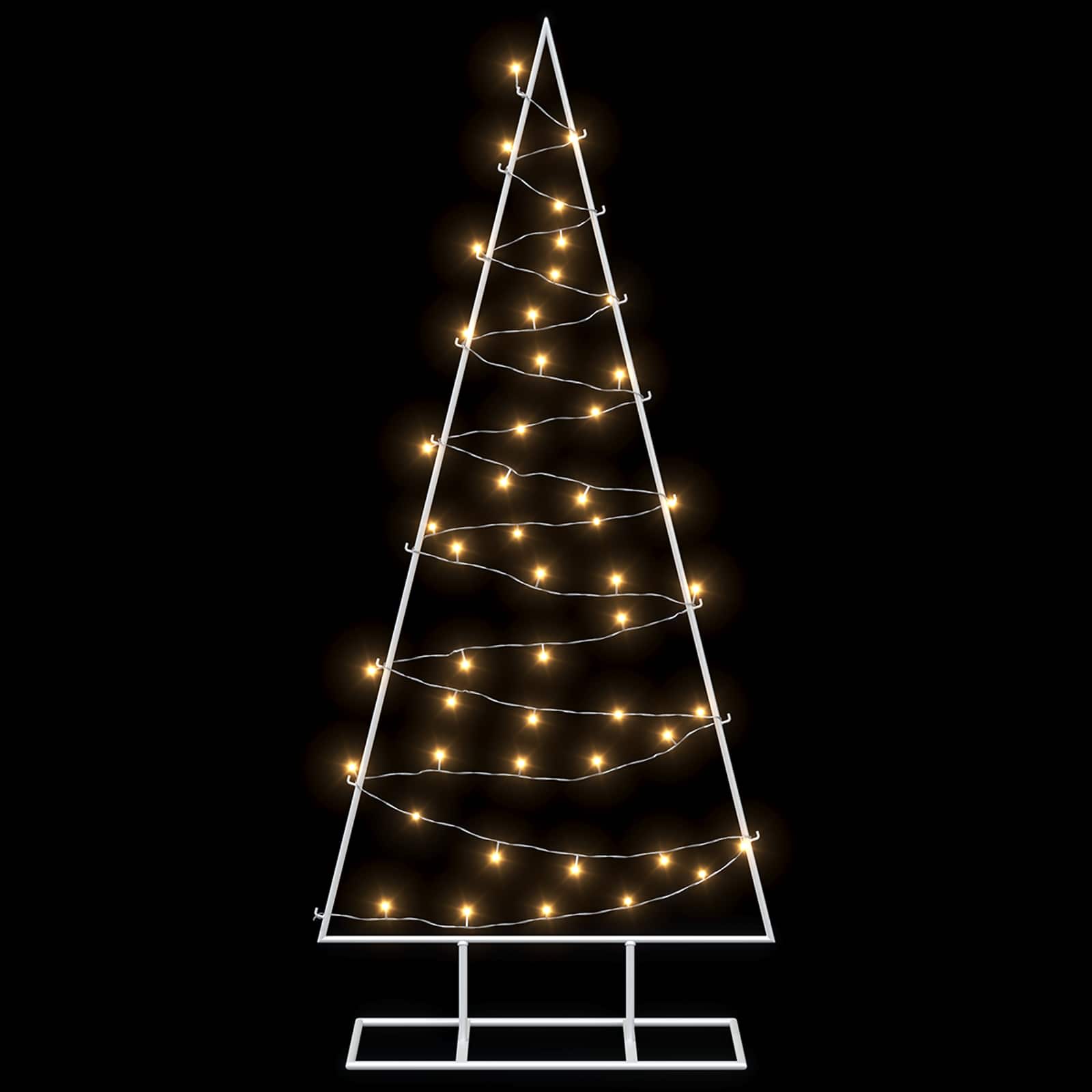 Albero di Natale in metallo con LED KUOPIO 125 cm Bianco caldo
