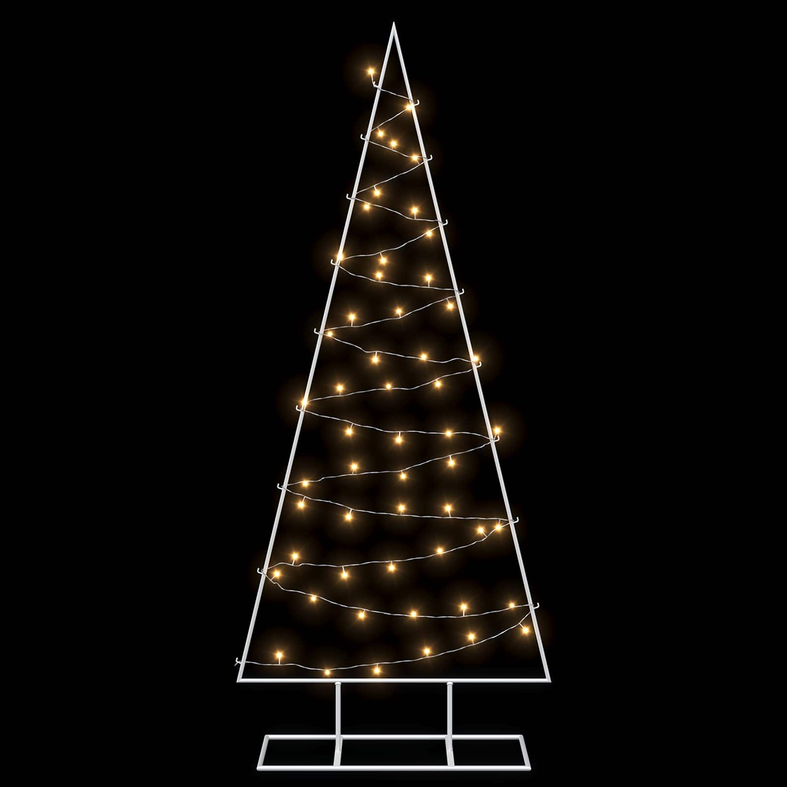 Albero di Natale in metallo con LED KUOPIO 150 cm Bianco caldo
