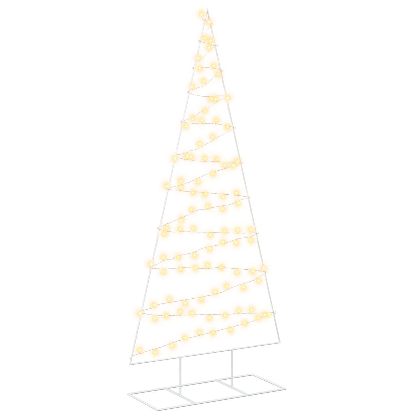 Albero di Natale in metallo con LED KUOPIO 210 cm Bianco caldo