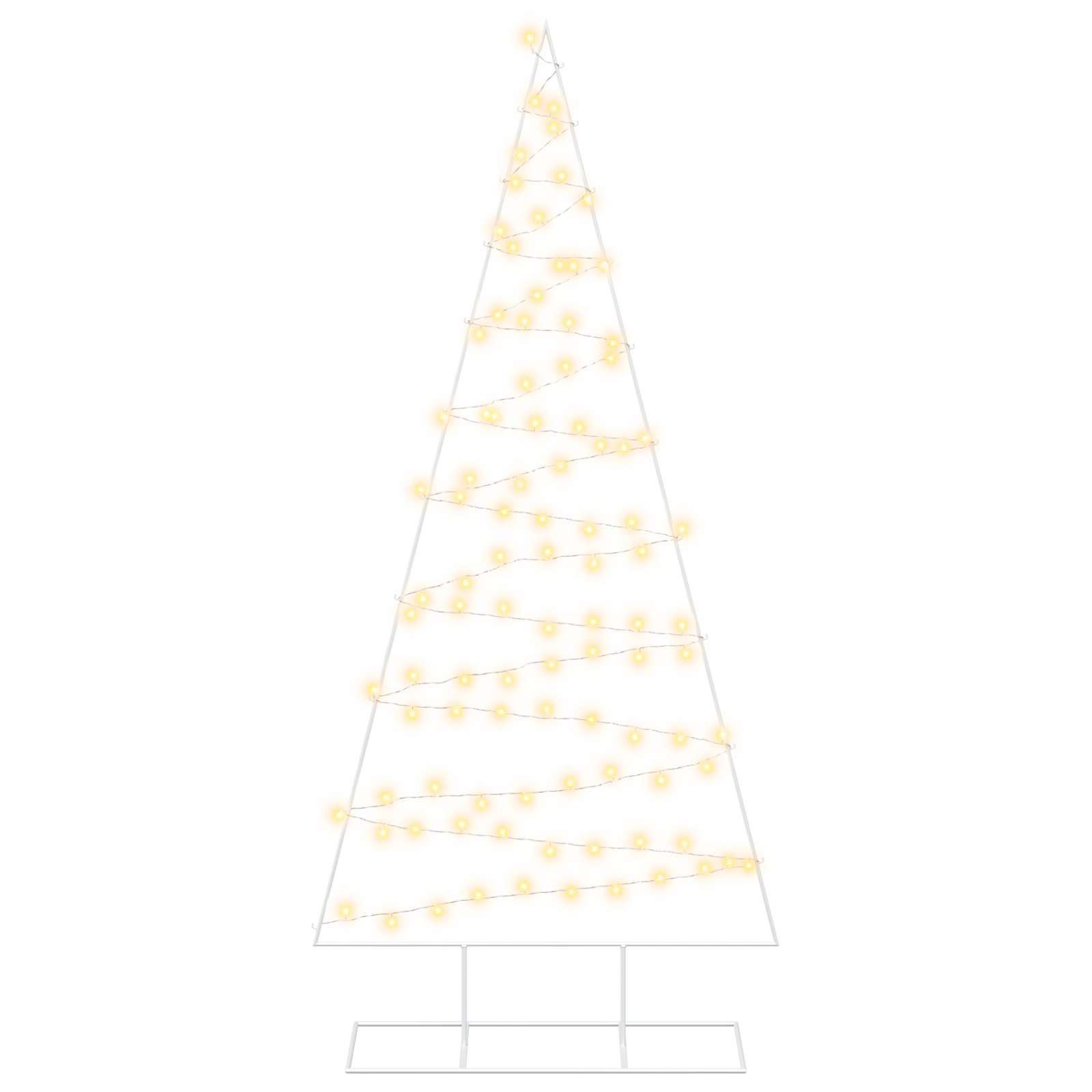 Albero di Natale in metallo con LED KUOPIO 210 cm Bianco caldo