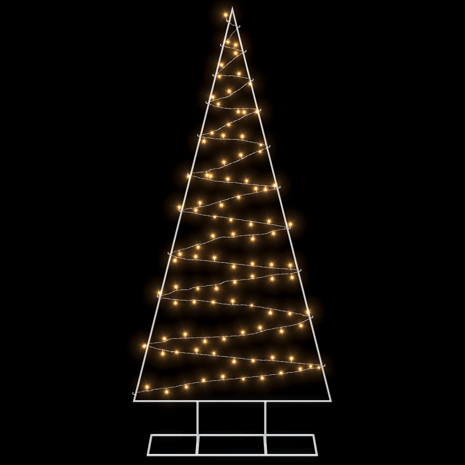 Albero di Natale in metallo con LED KUOPIO 210 cm Bianco caldo