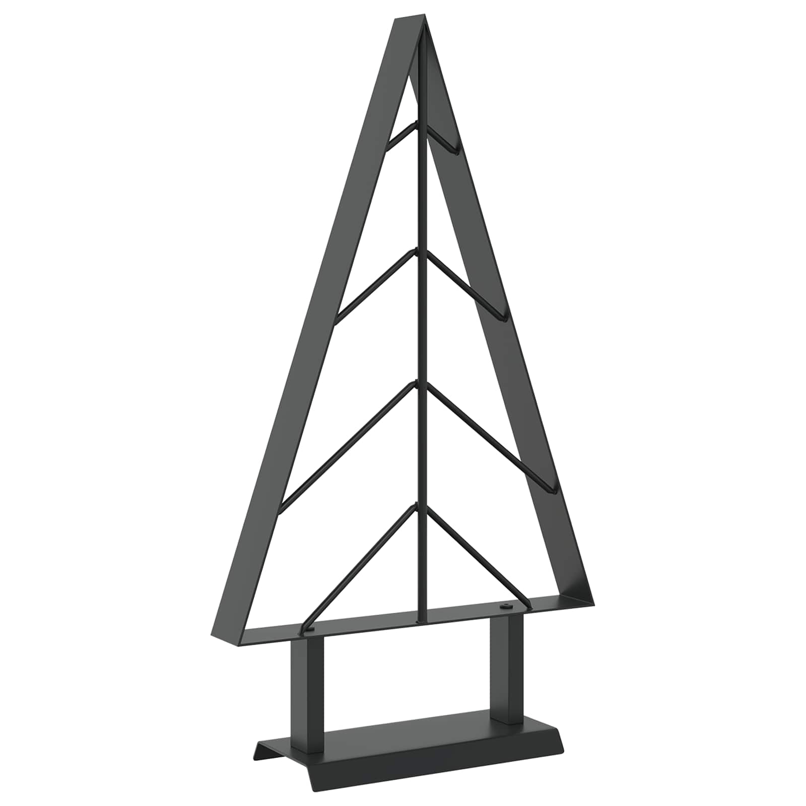 Albero di Natale in metallo con supporto KUOPIO 60 cm Acciaio