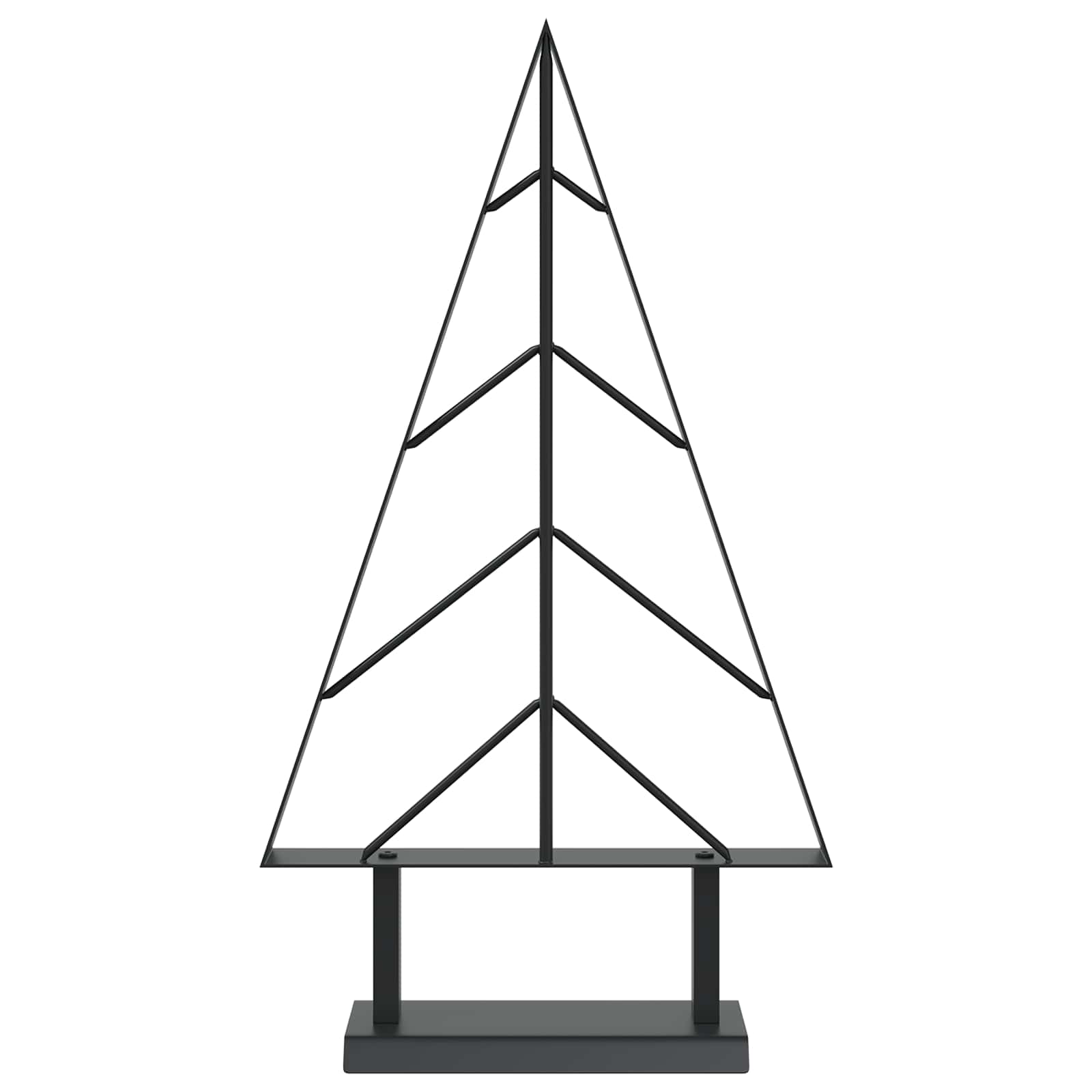 Albero di Natale in metallo con supporto KUOPIO 60 cm Acciaio