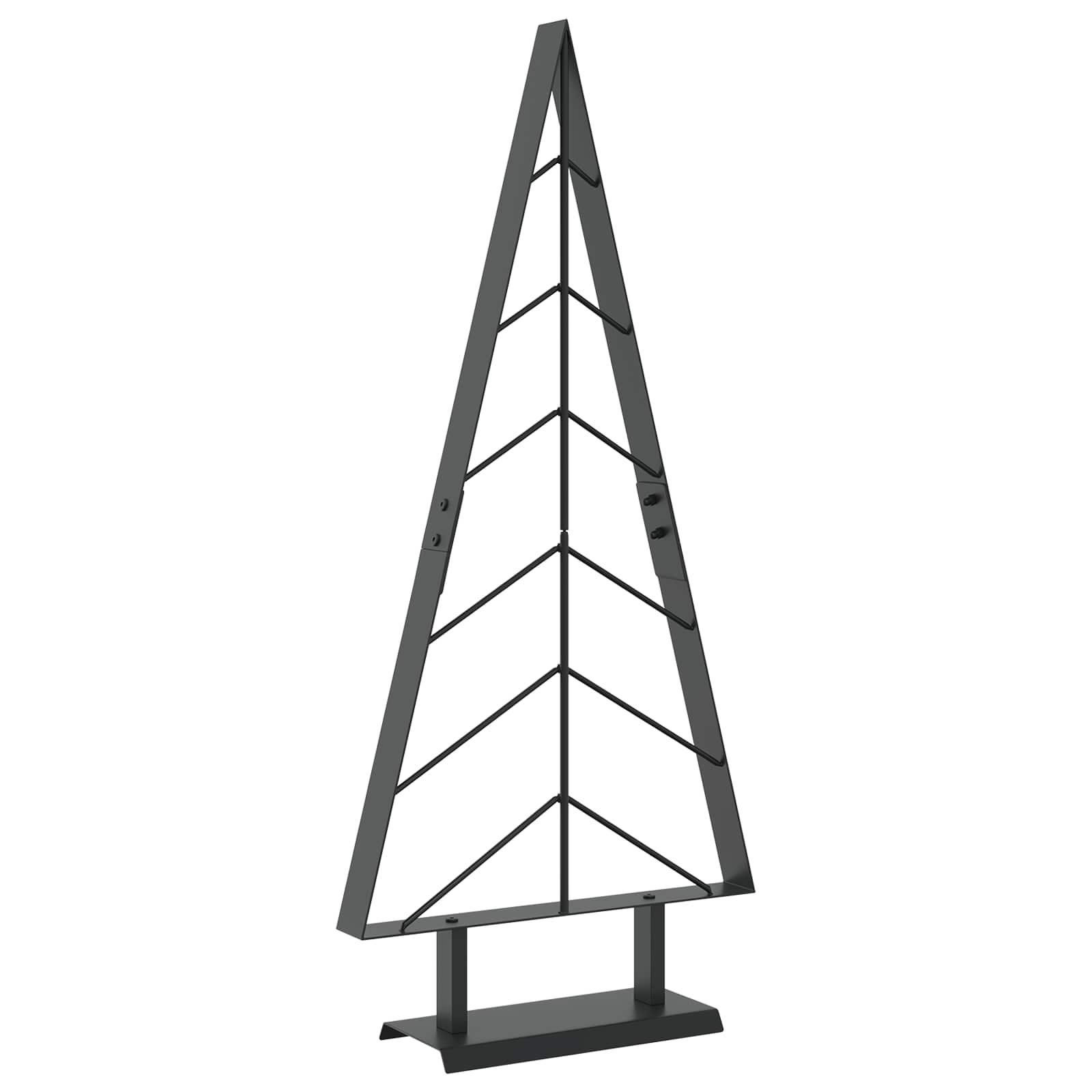 Albero di Natale in metallo con supporto KUOPIO 90 cm Acciaio
