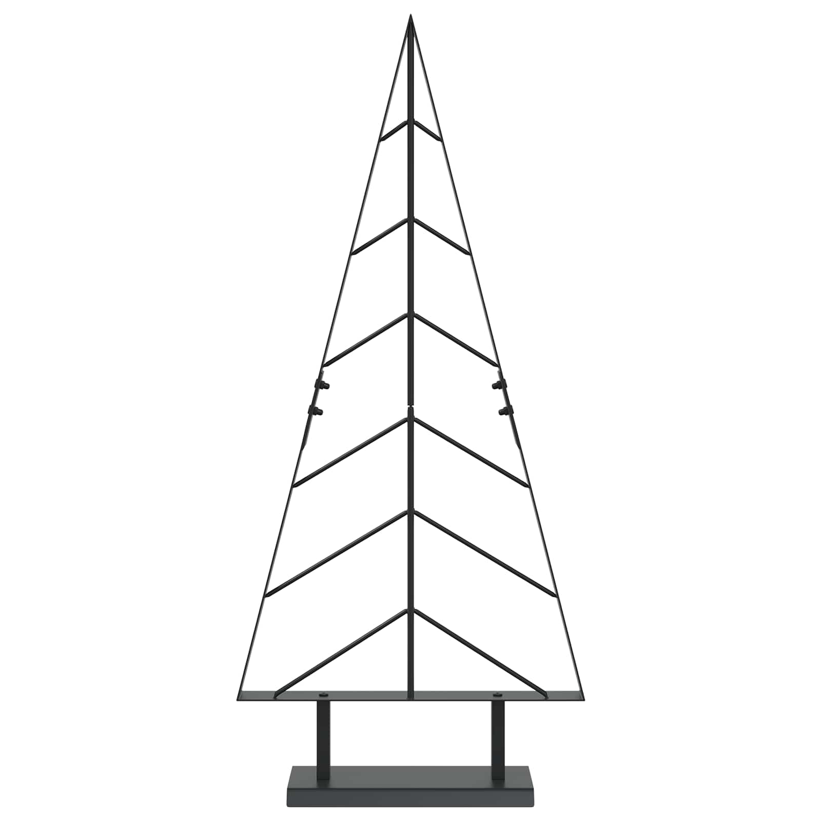 Albero di Natale in metallo con supporto KUOPIO 90 cm Acciaio