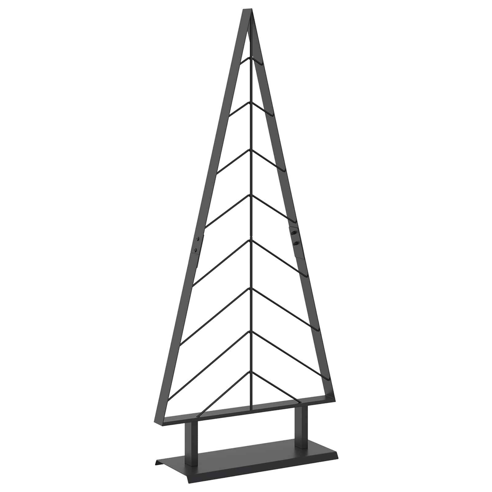 Albero di Natale in metallo con supporto KUOPIO 125 cm Acciaio