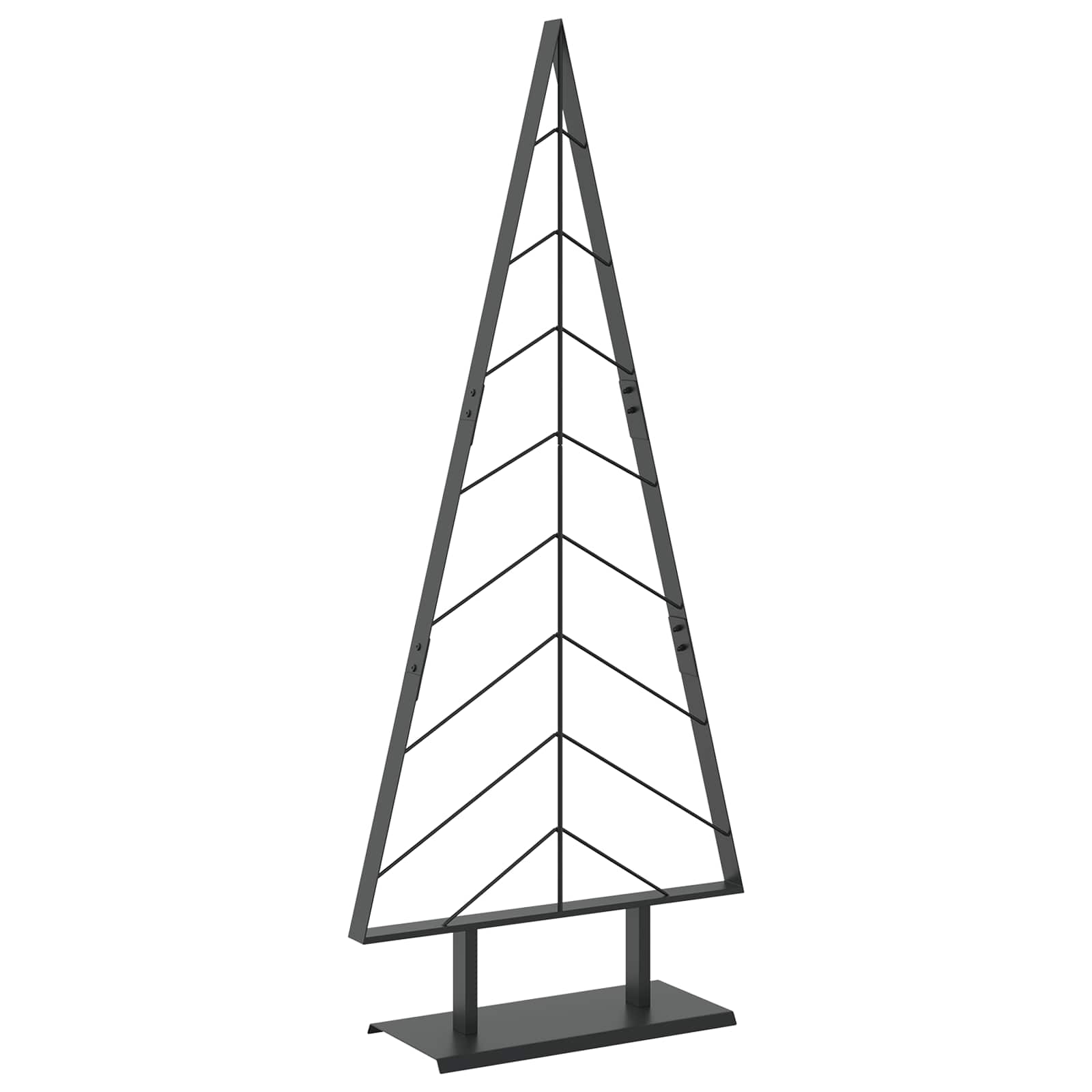 Albero di Natale in metallo con supporto KUOPIO 150 cm Acciaio