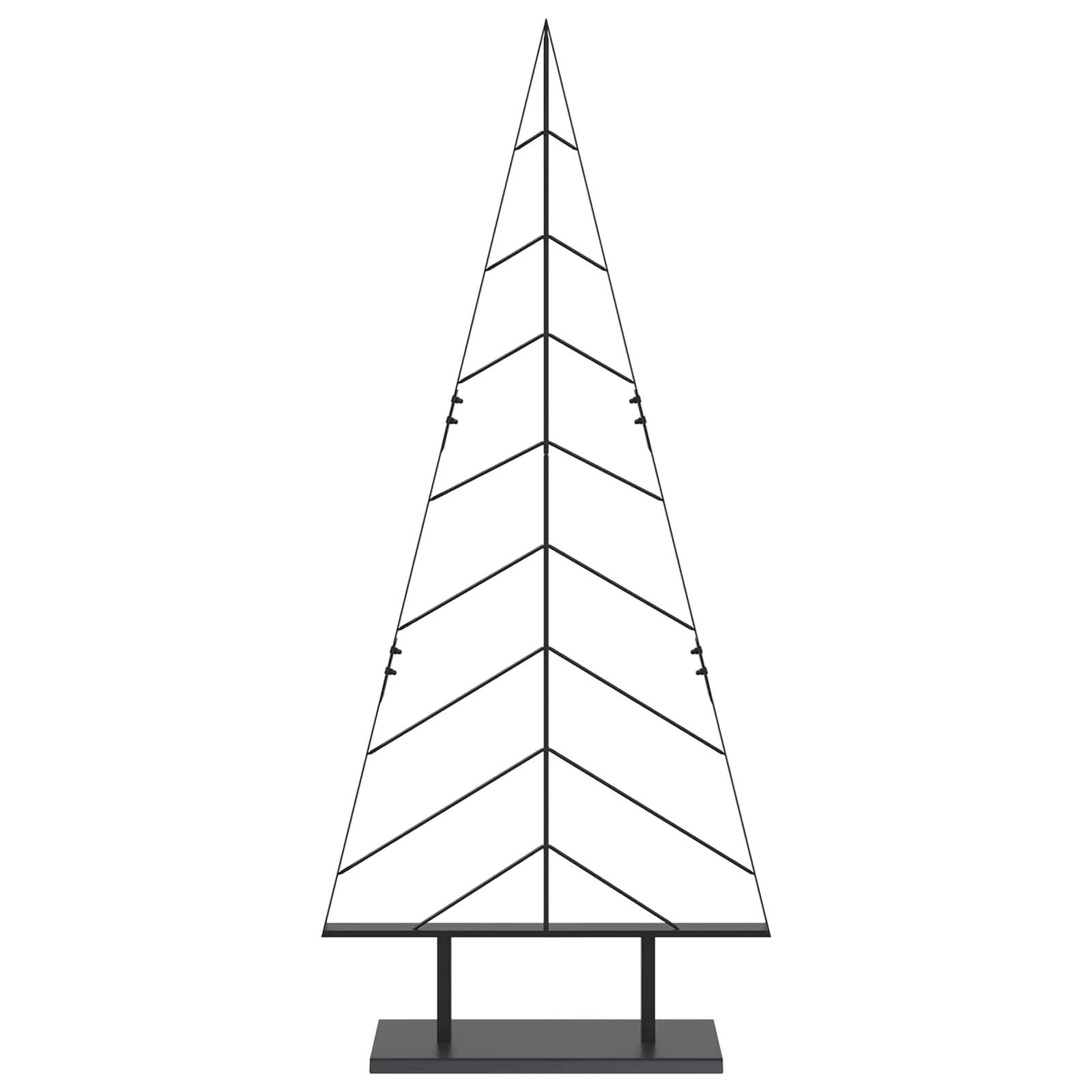 Albero di Natale in metallo con supporto KUOPIO 150 cm Acciaio