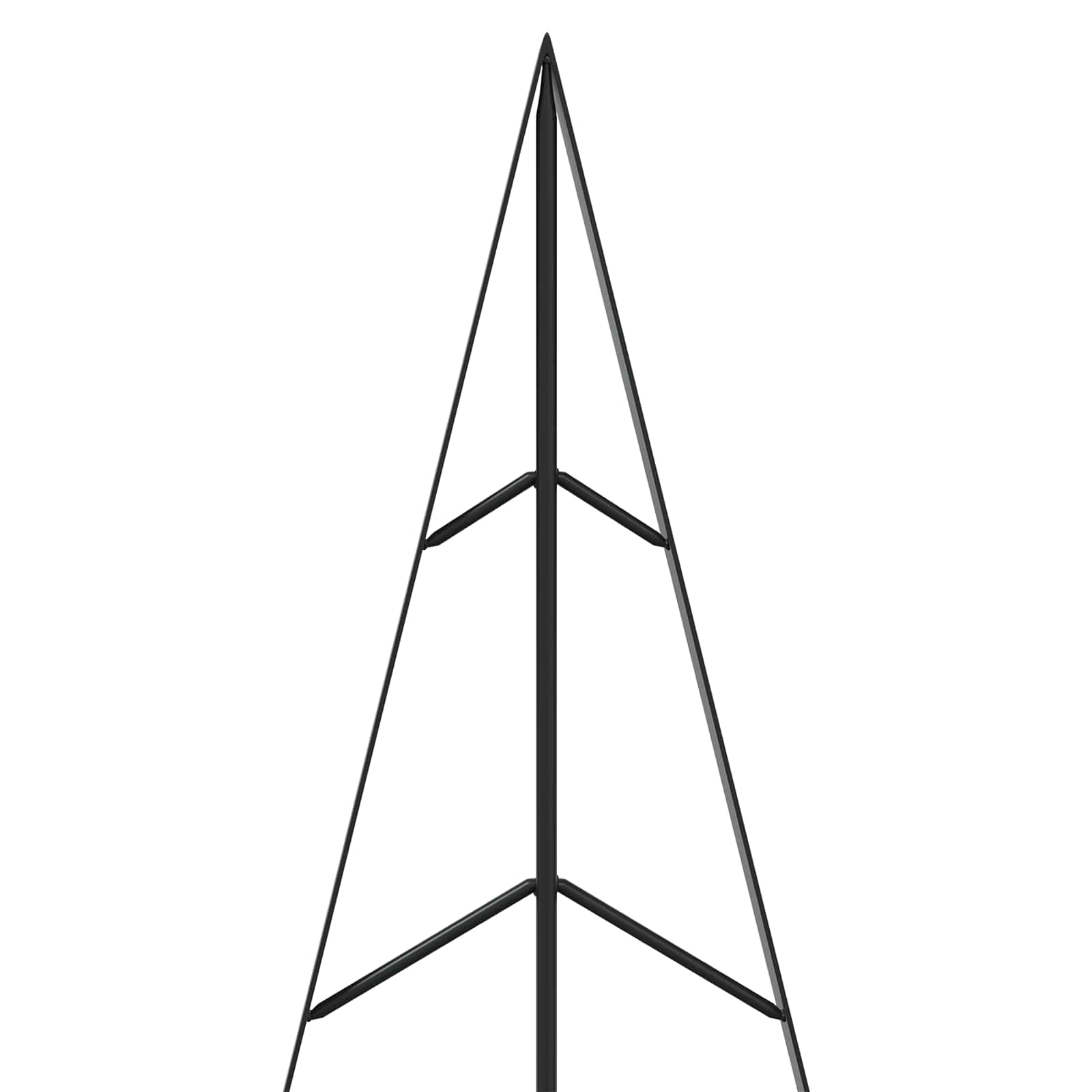 Albero di Natale in metallo con supporto KUOPIO 150 cm Acciaio